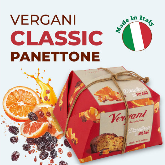 Vergani Classic Panettone - Artisan Holiday Bread - 750g (1.65 lb)