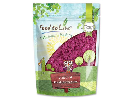Dragon Fruit SD Juice Powder – Freeze-Dried Pitaya, Vegan Superfood, Dehydrated Dragonfruit is Rich in Vitamins, Minerals. Great for Drinks and Juices. Non-Irradiated Raw Pink Pitahaya in Bulk