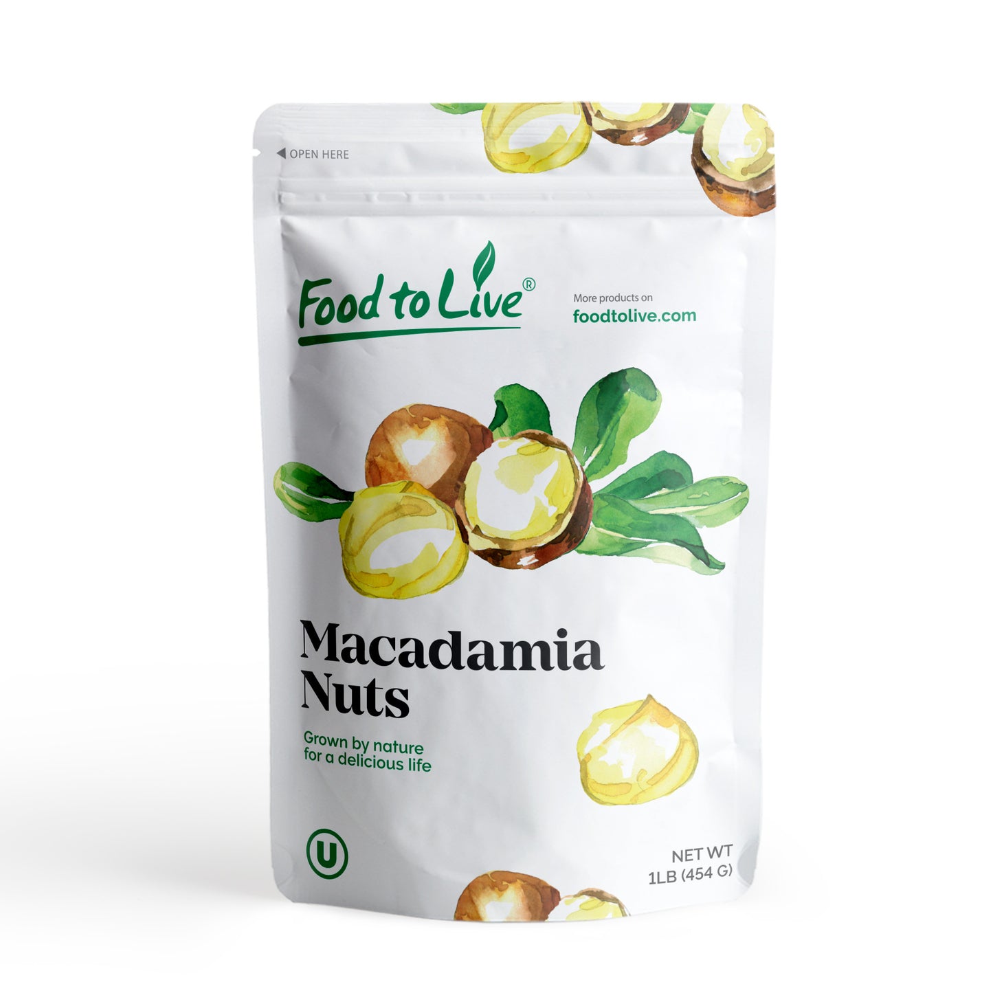 Dry Roasted Macadamia Halves & Pieces with Himalayan Salt - by Food to Live