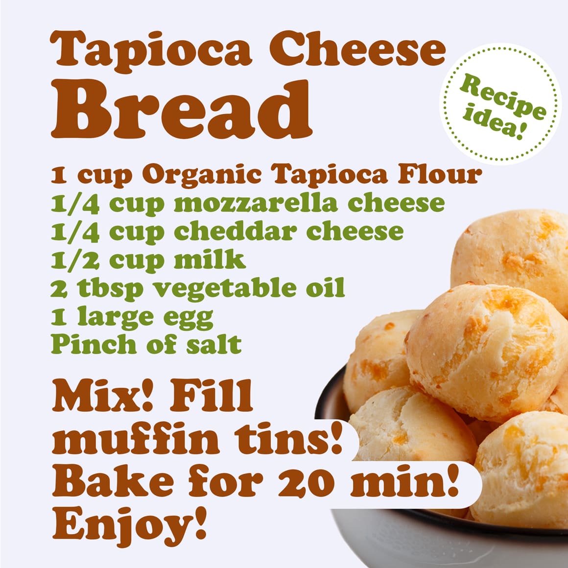 Organic Tapioca Flour – Non-GMO Finely Ground Tapioca Starch. Wheat and Rice Flour Substitute. All Purpose Thickening Agent for Baking, Sauces & Gravies. Vegan, Kosher, Bulk Powder