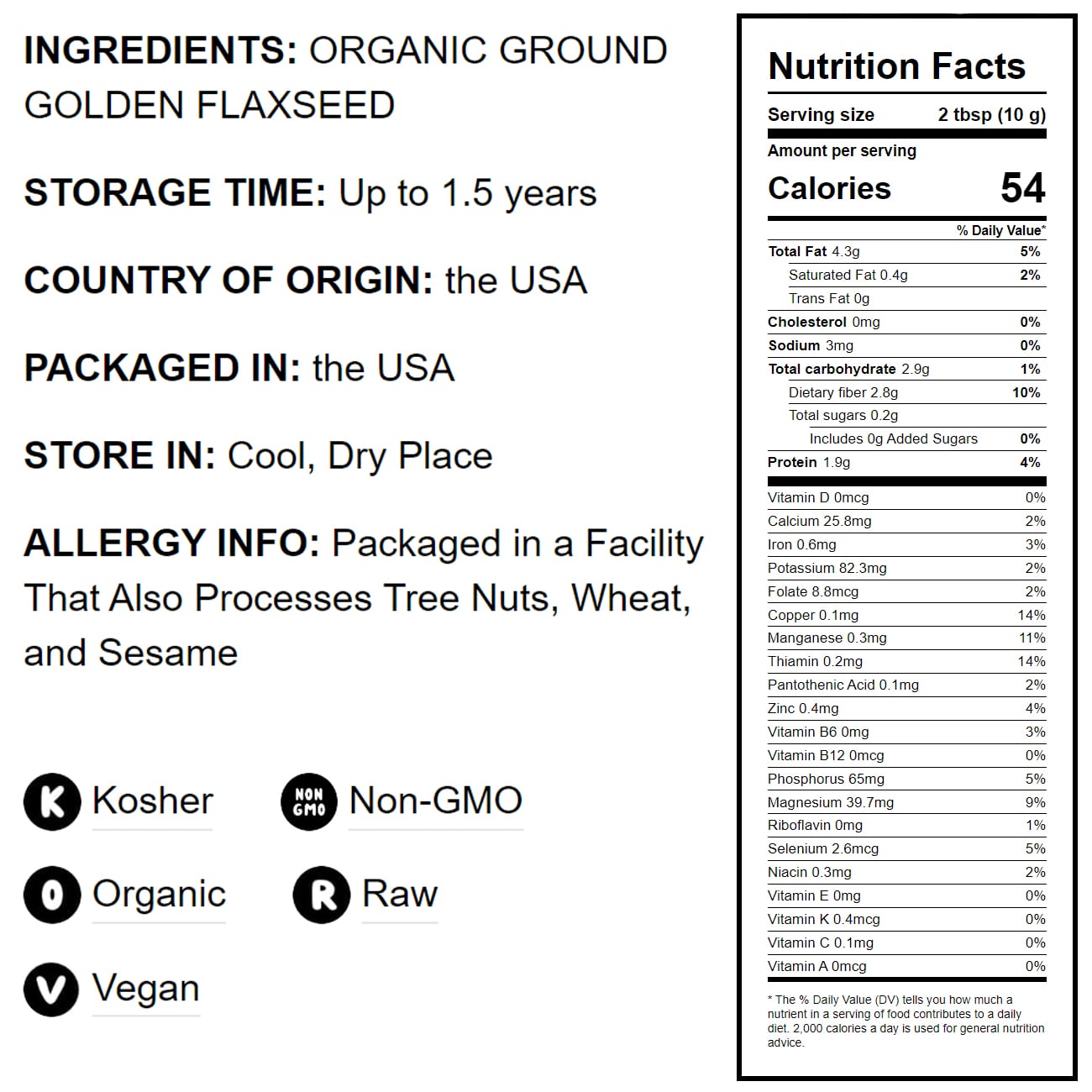 Organic Ground Golden Flaxseed Meal - by Food To Live