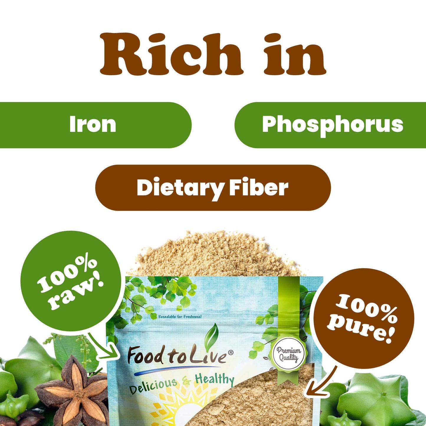 Sacha Inchi Powder - by Food To Live