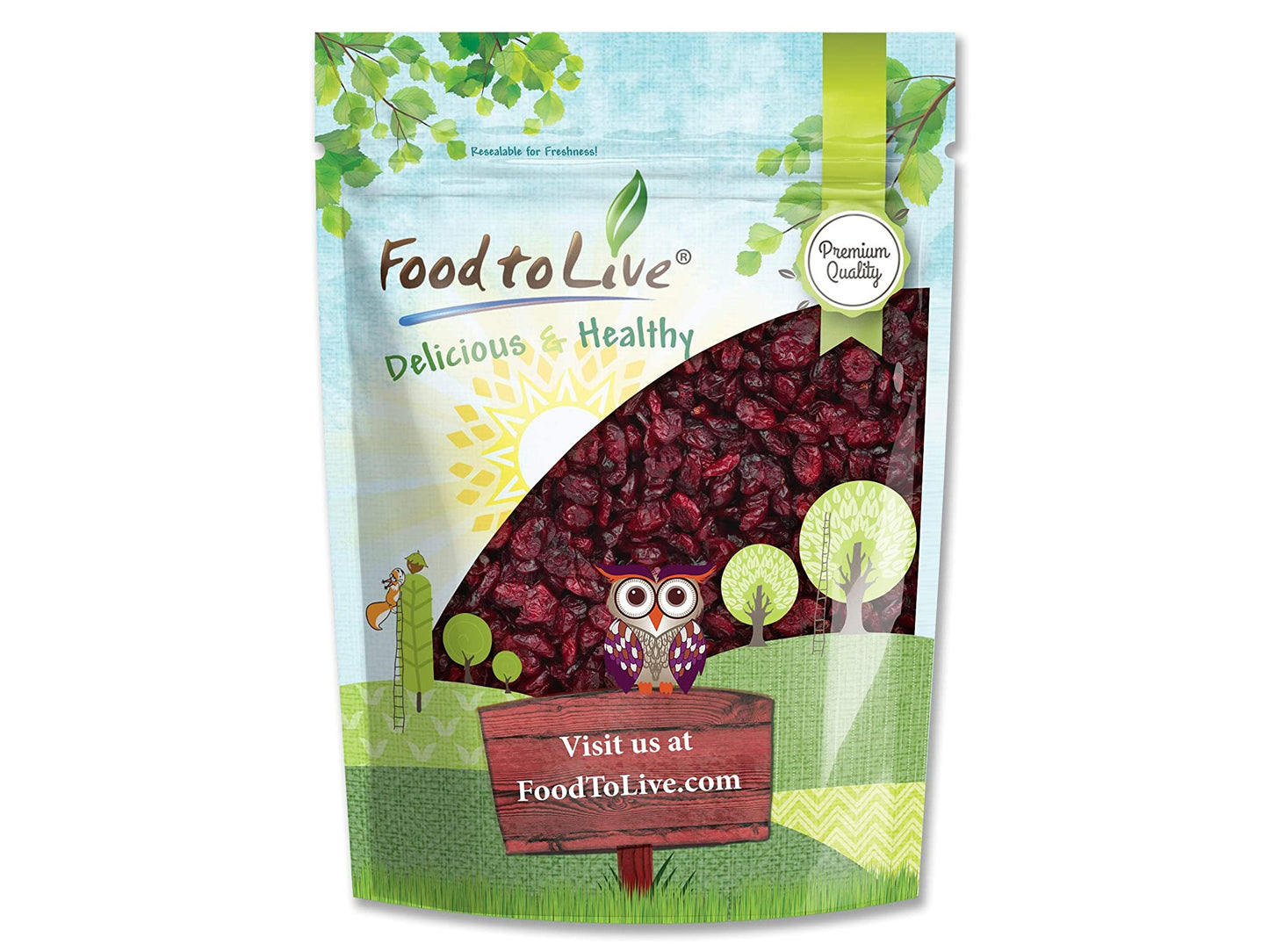 Dried Cranberries - by Food To Live