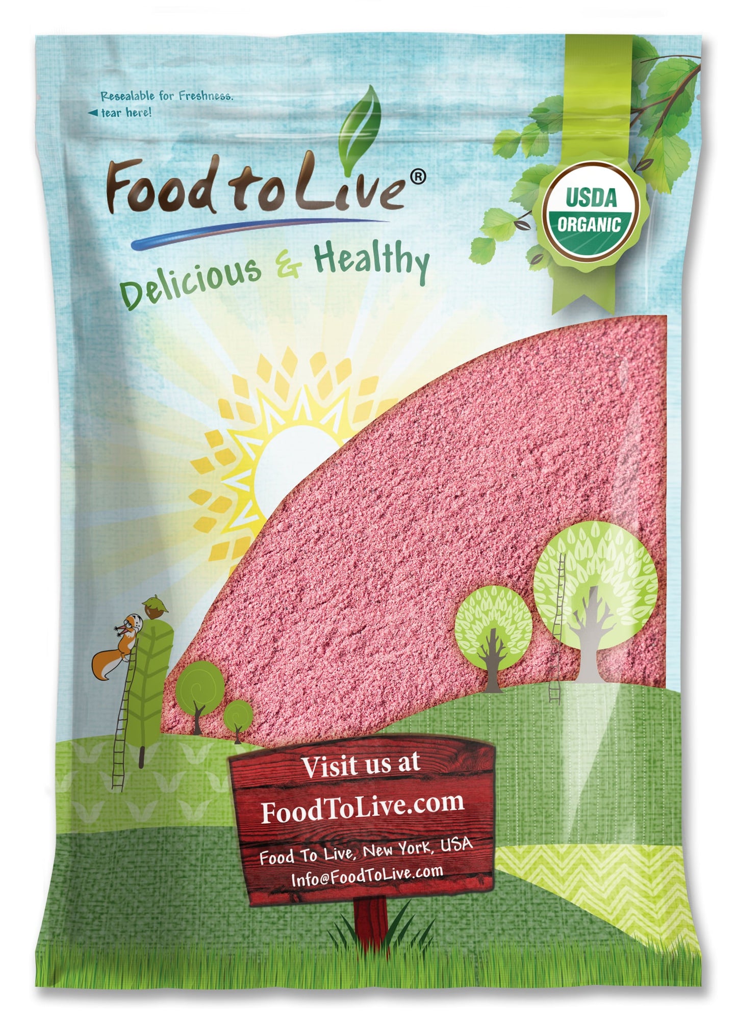 Organic Pomegranate Powder - by Food To Live
