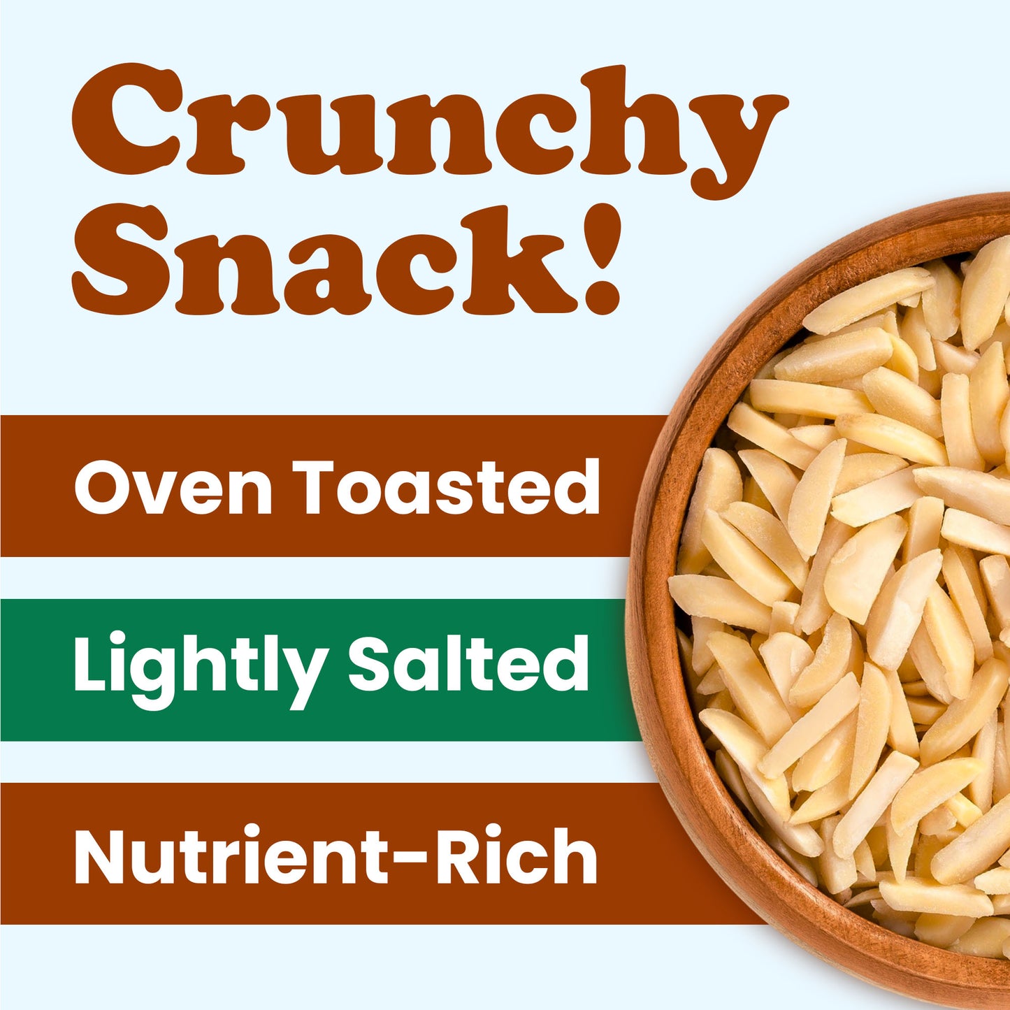 Organic Dry Roasted Blanched Slivered Almonds with Himalayan Salt - by Food to Live