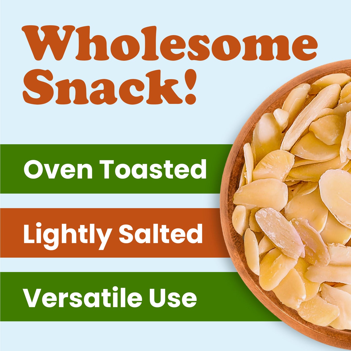 Dry Roasted Blanched Sliced Almonds with Himalayan Salt - by Food to Live