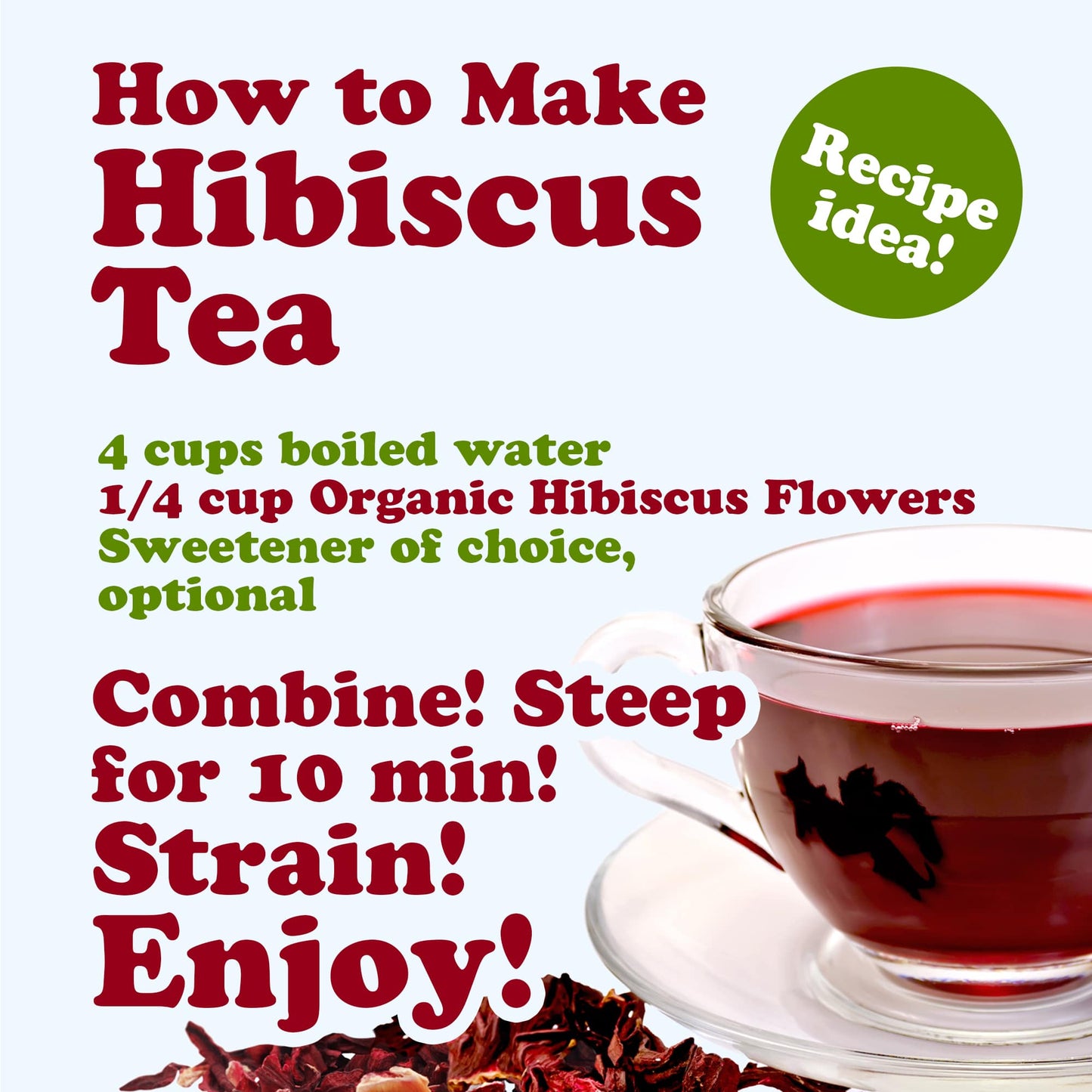 Organic Hibiscus Flowers - by Food To Live