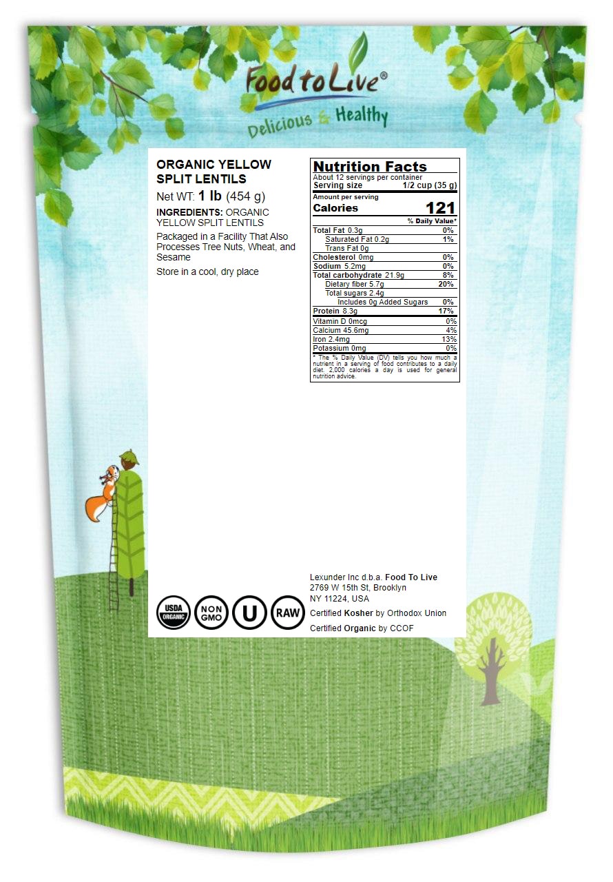 Organic Lentil Variety Set - by Food To Live