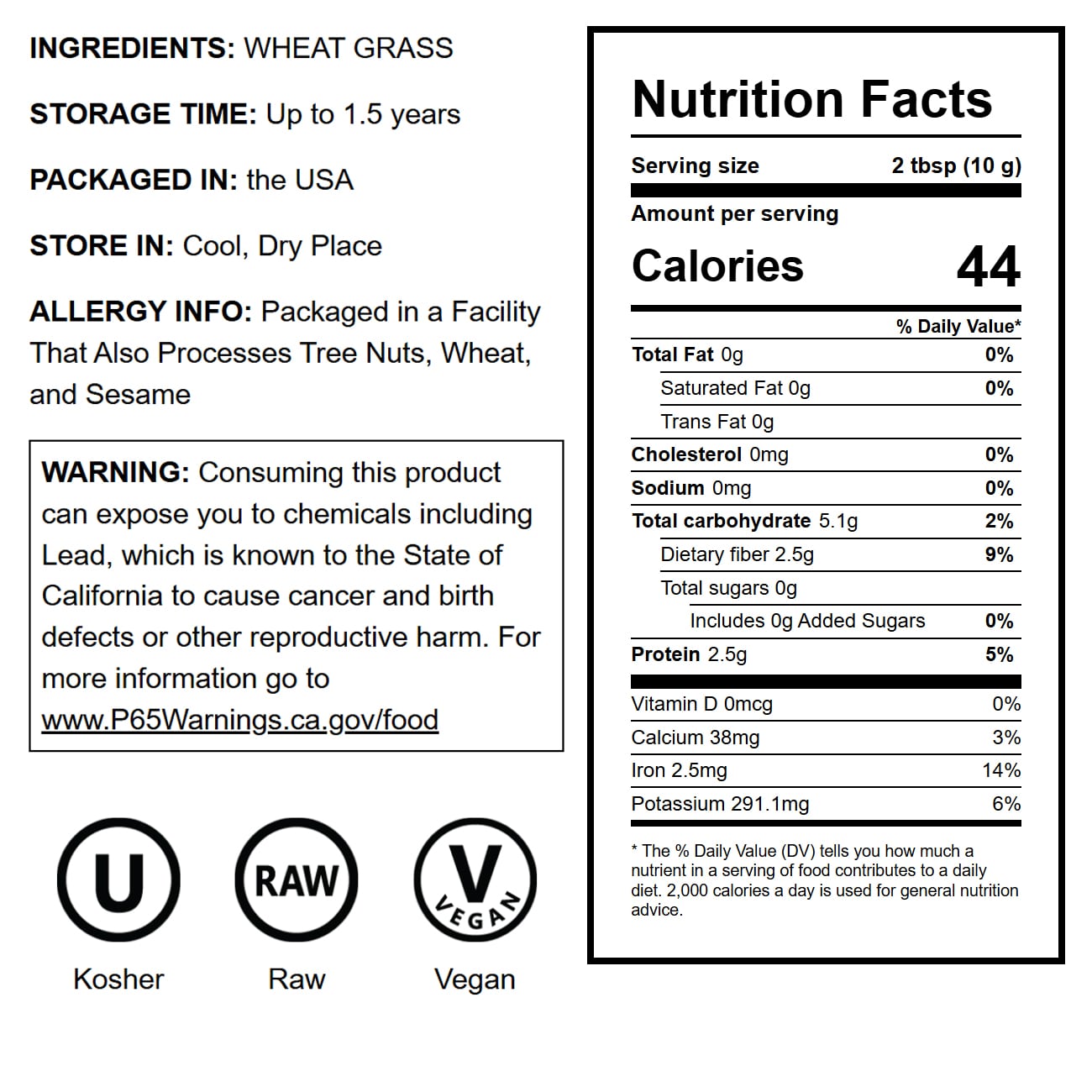 Wheatgrass Powder - by Food To Live