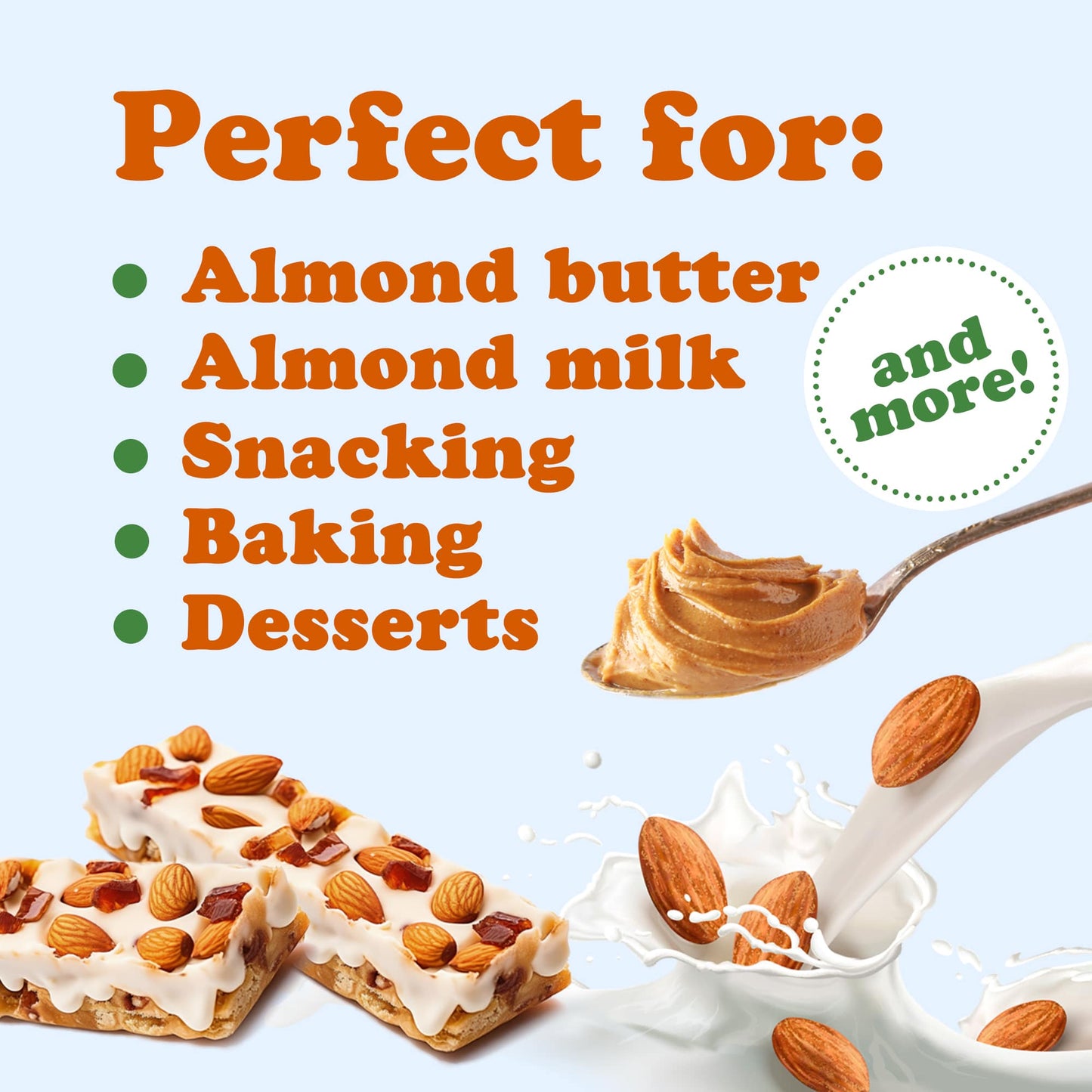 Organic California Almonds –  by Food to Live