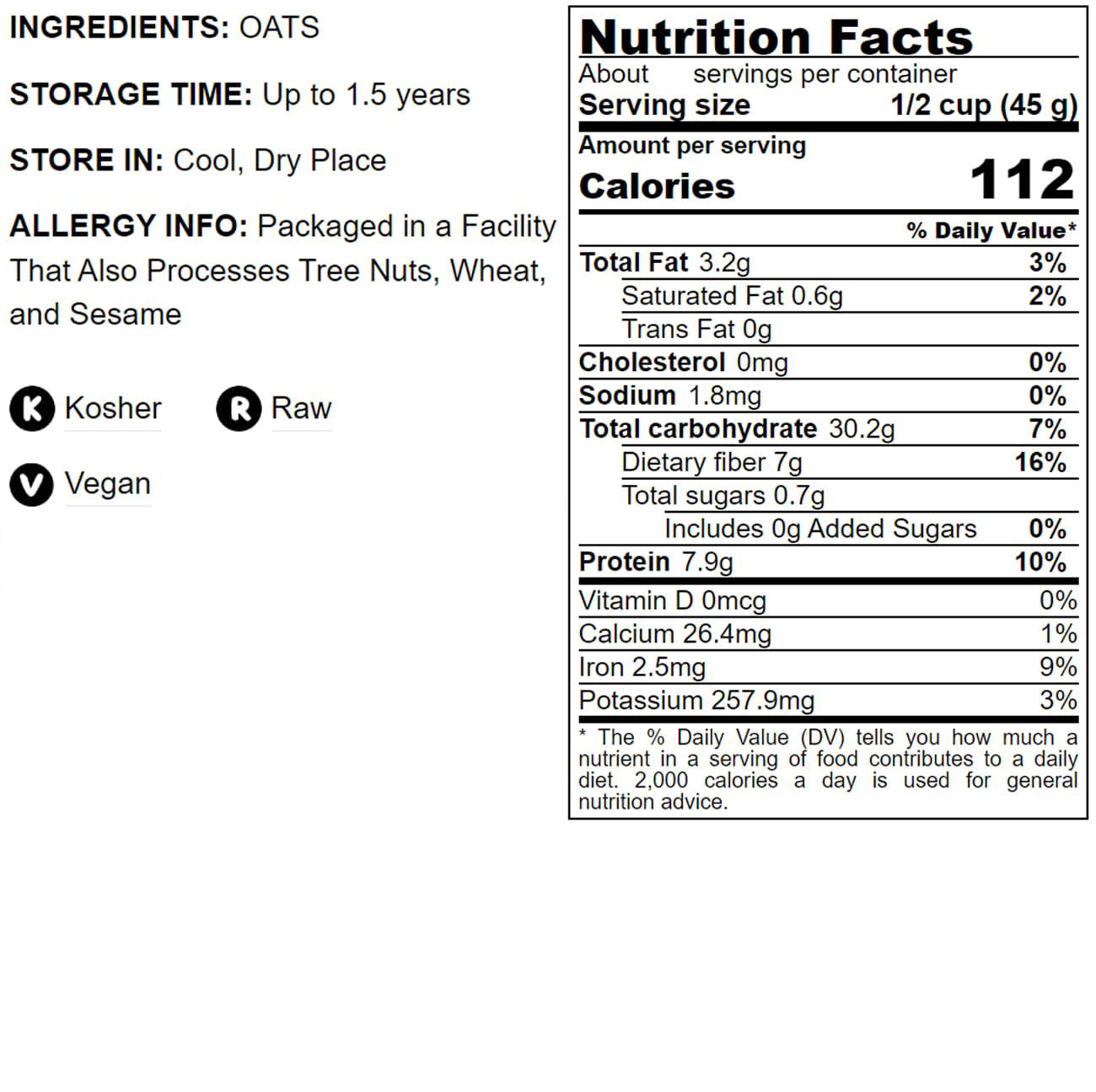 Oat Bran - by Food To Live