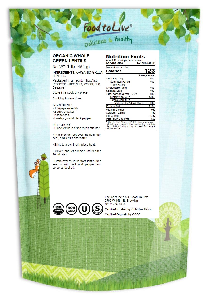 Organic Lentil Variety Set - by Food To Live