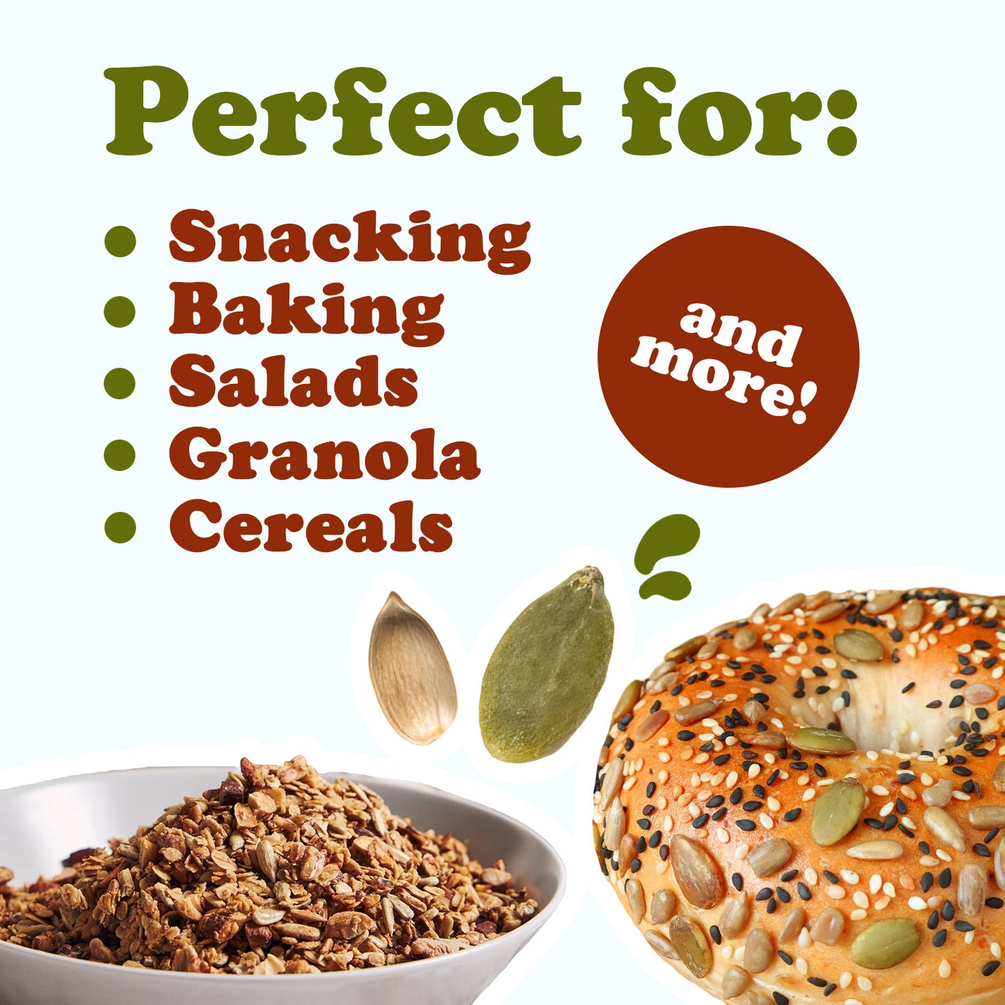 Organic Sprouted Sunflower and Pumpkin Seed Mix with Himalayan Salt - by Food to Live