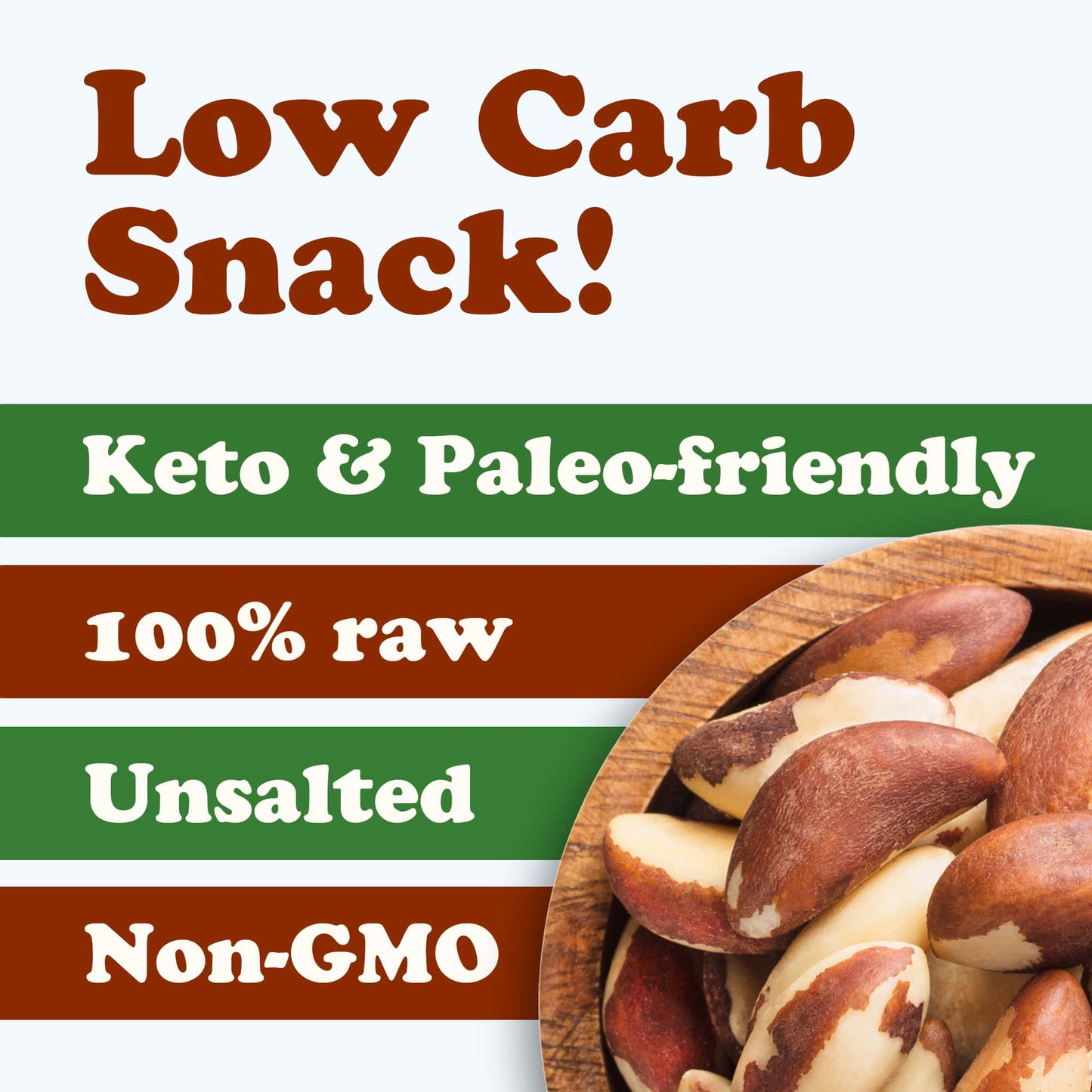 Brazil Nuts, Non-GMO Verified - by Food To Live