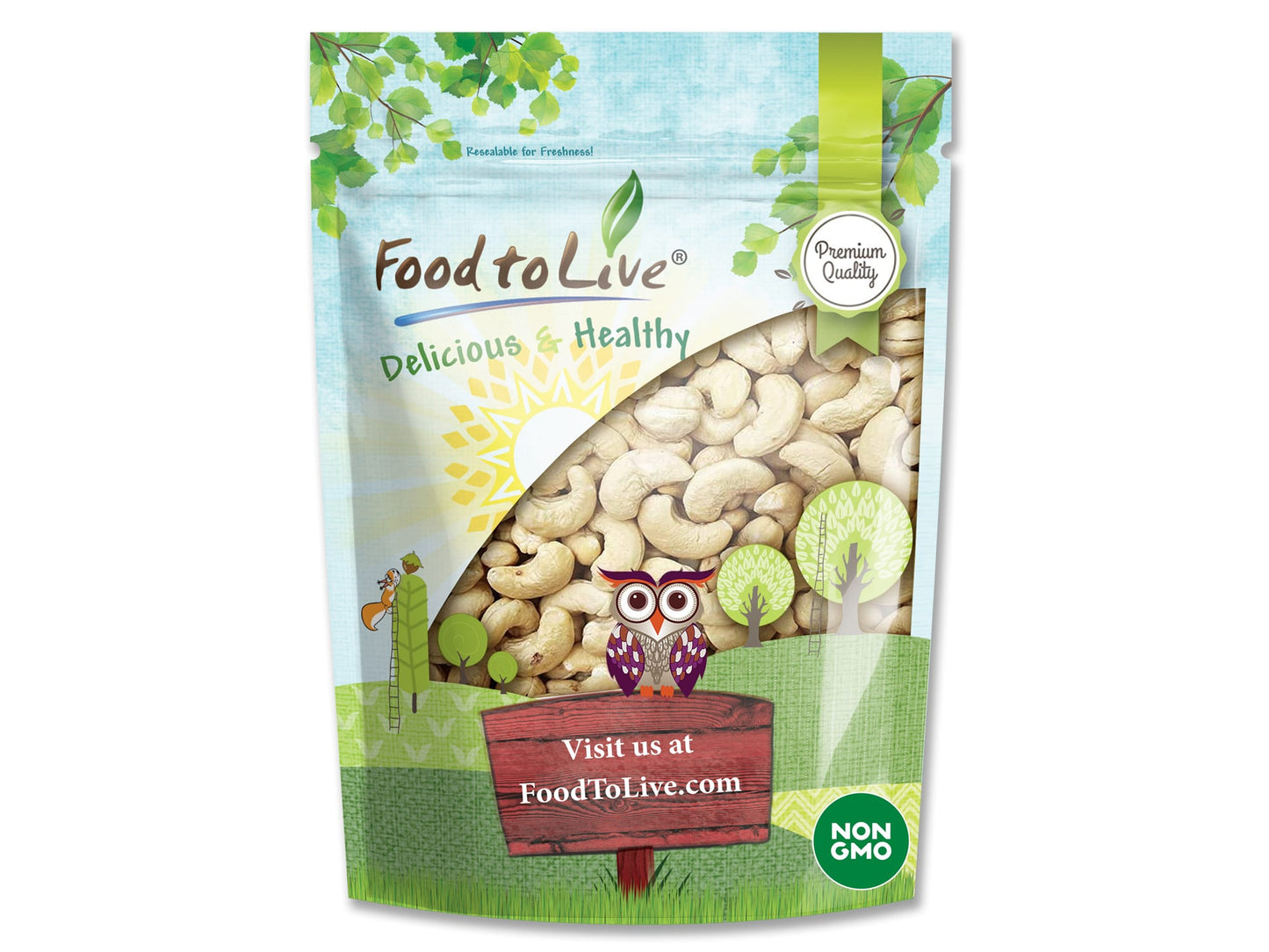 Raw Cashews - by Food To Live