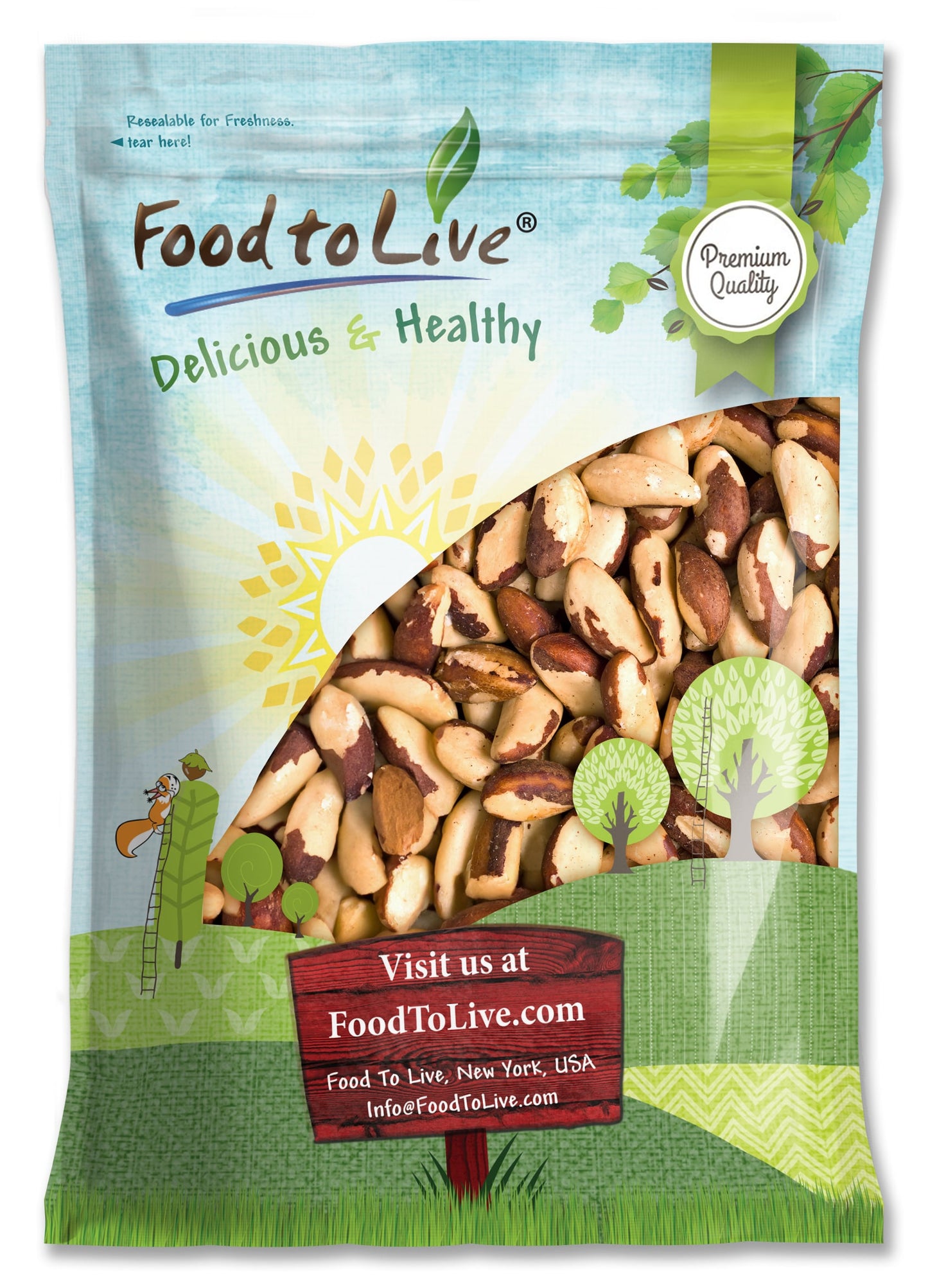 Brazil Nuts, Non-GMO Verified - by Food To Live