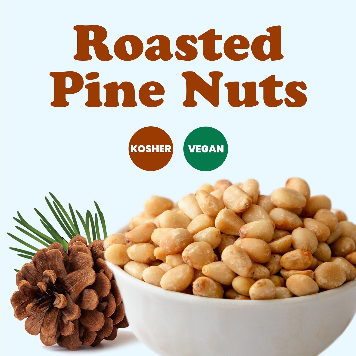Dry Roasted Pine Nuts - by Food To Live