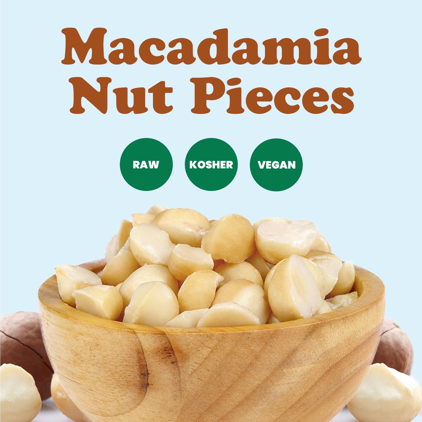 Macadamia Nut Halves and Pieces - by Food To Live