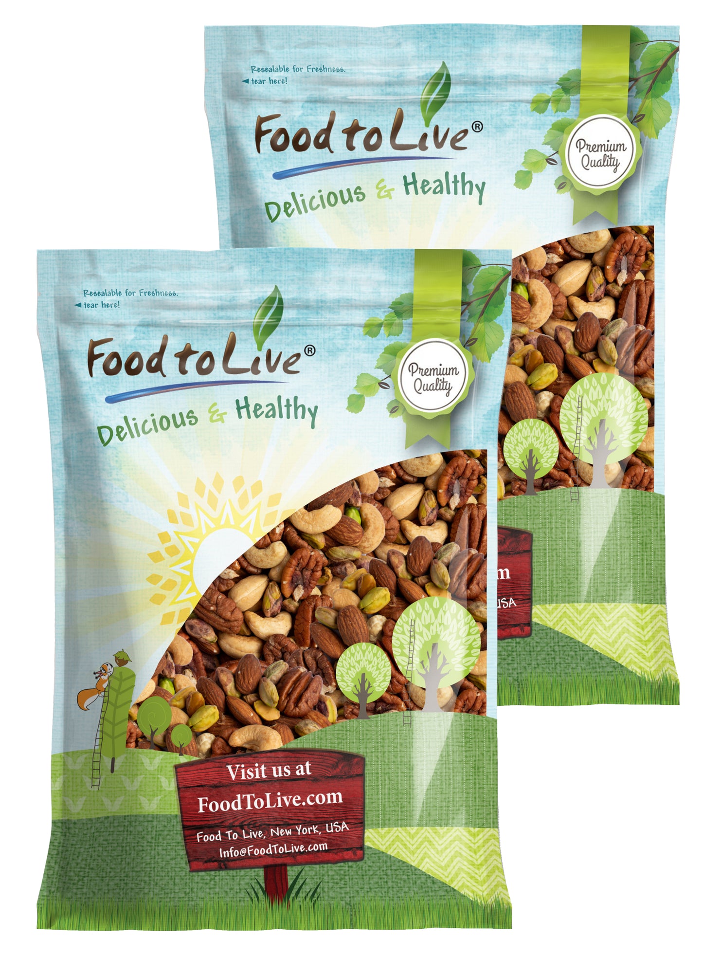 Organic Four Nuts Mix - by Food to Live