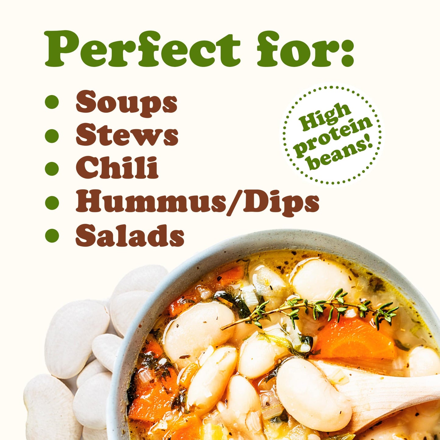 Lima Beans – Non-GMO, Large, Vegan