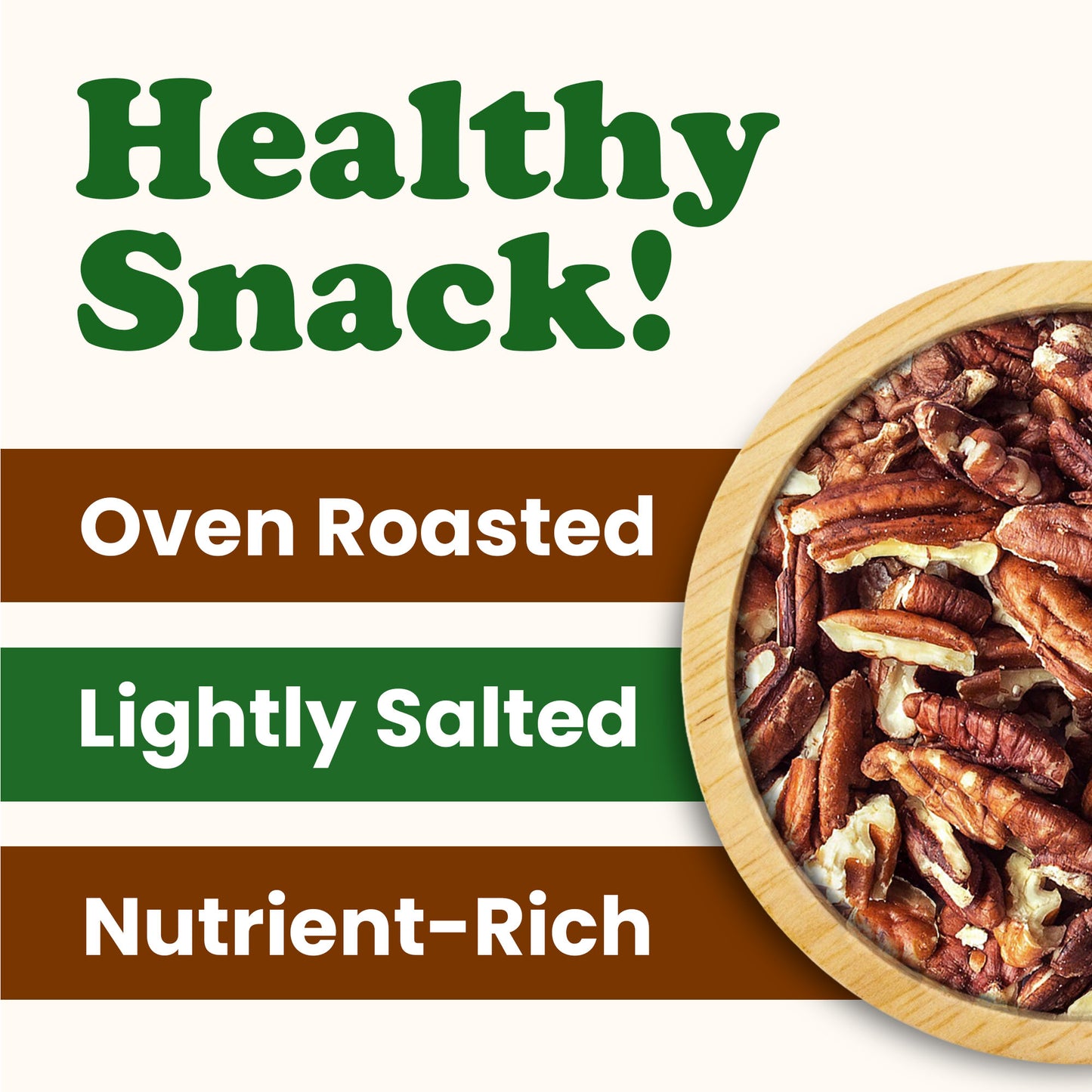 Organic Roasted Pecan Pieces with Himalayan Salt – by Food to Live