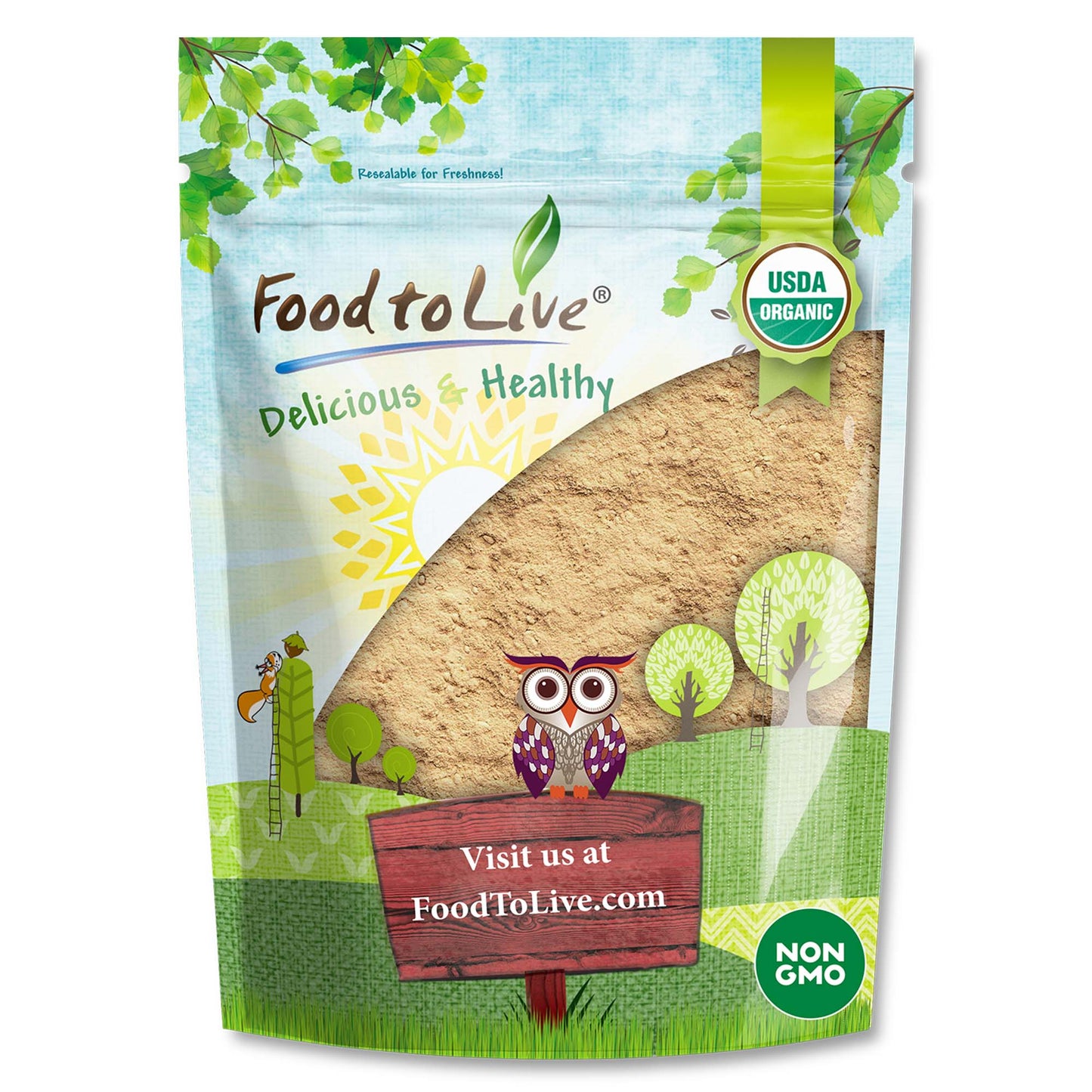 Organic Refreshment Powder Mix – Non-GMO, Vegan, Kosher, Bulk – by Food to Live