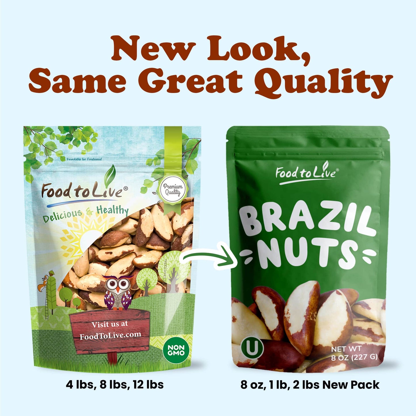 Brazil Nuts, Non-GMO Verified - by Food To Live