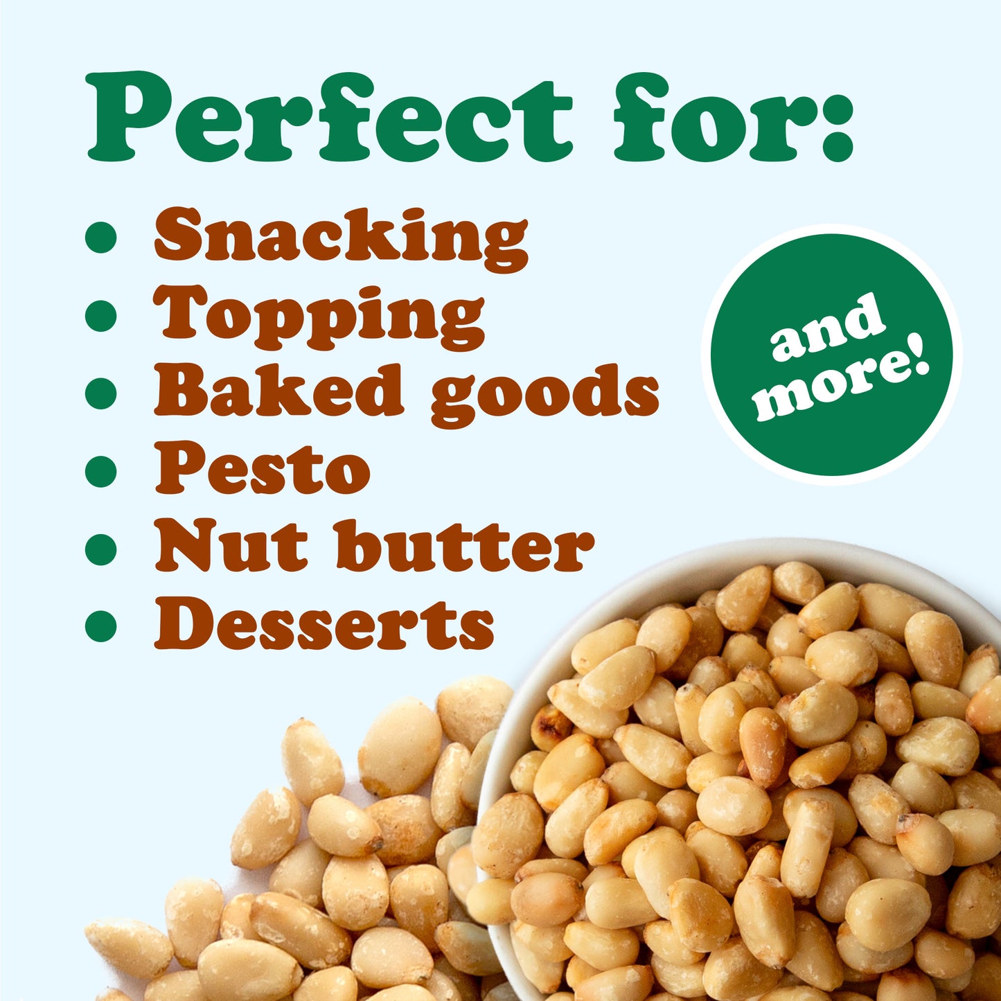 Organic Dry Roasted Pine Nuts - by Food to Live