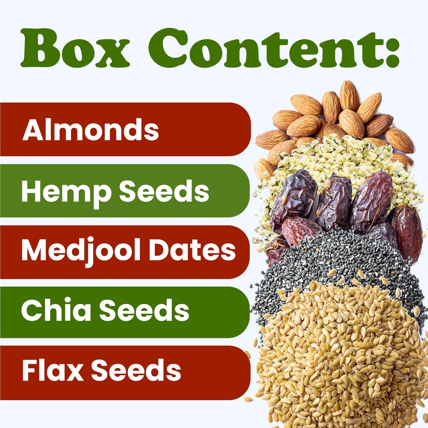 Organic Nuts, Seeds and Fruits in a Gift Box - by Food To Live