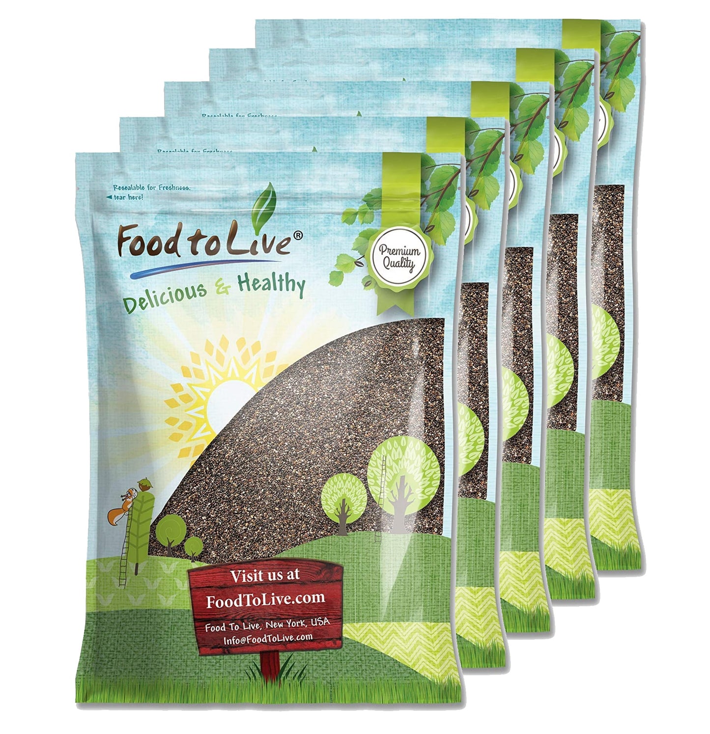Black Chia Seeds - by Food To Live