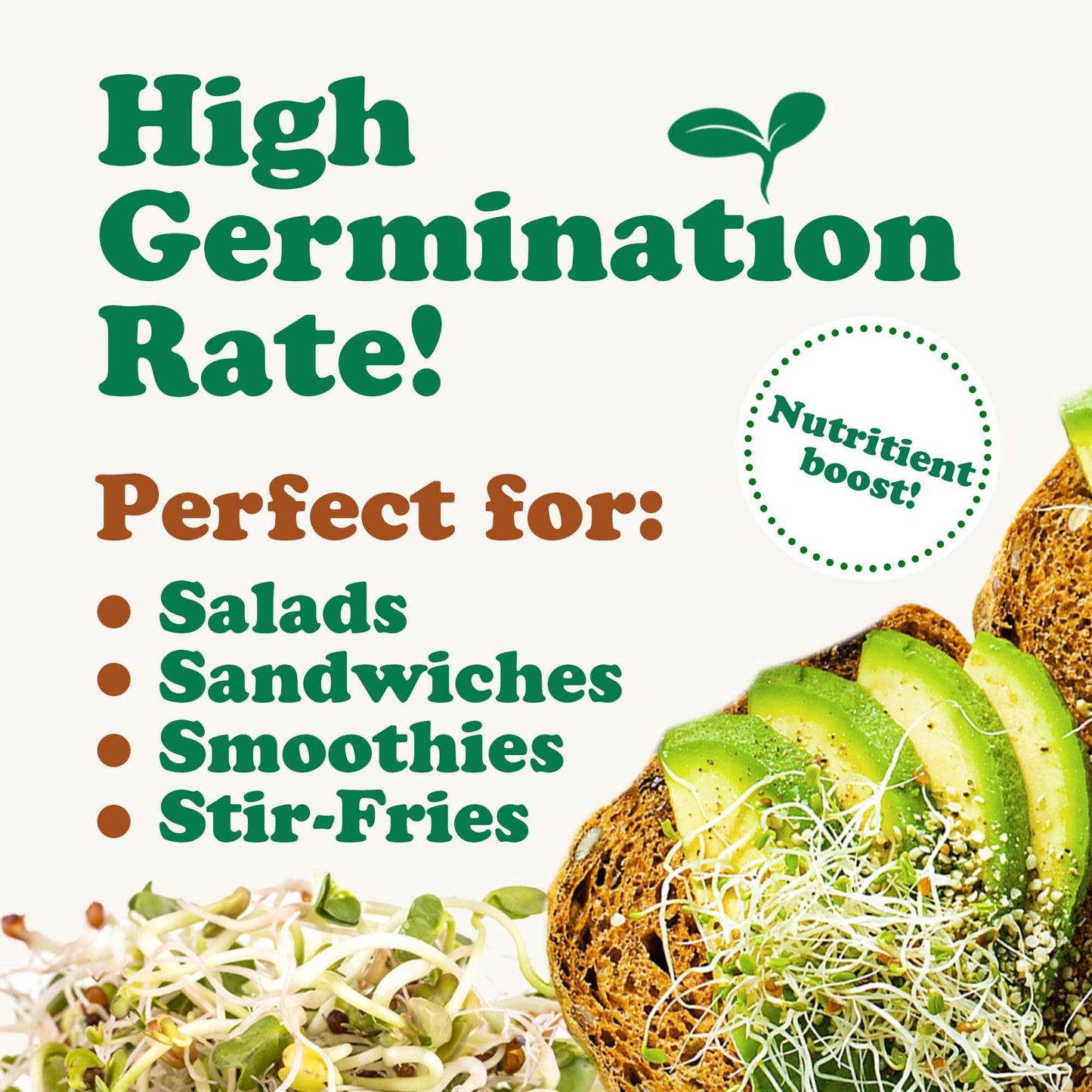 Spicy Mix of Sprouting Seeds - by Food To Live
