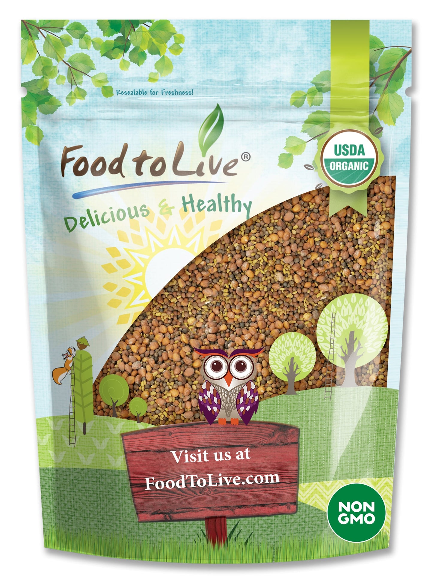 Organic Spicy Mix of Sprouting Seeds - by Food To Live