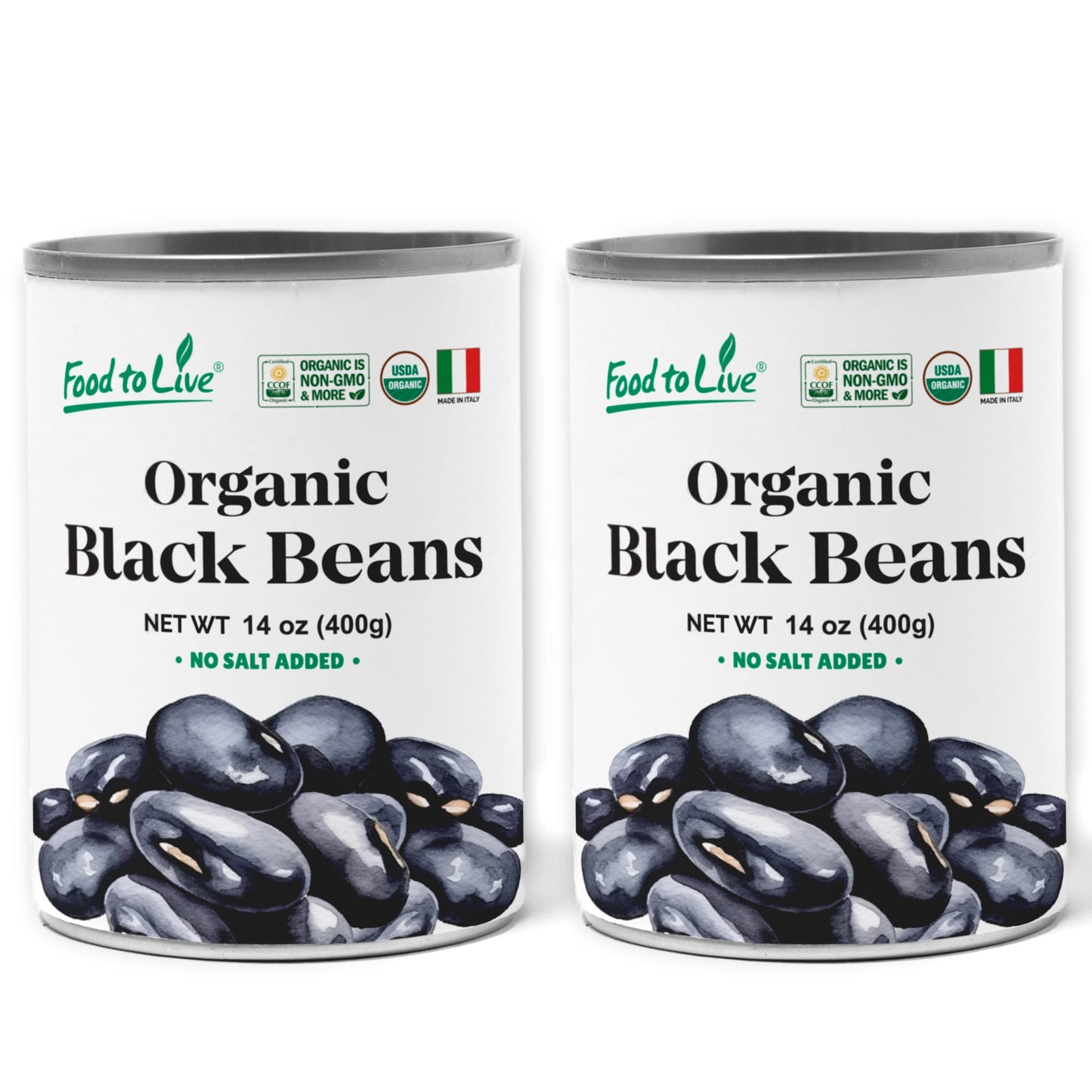 Organic Canned Black Beans - by Food To Live