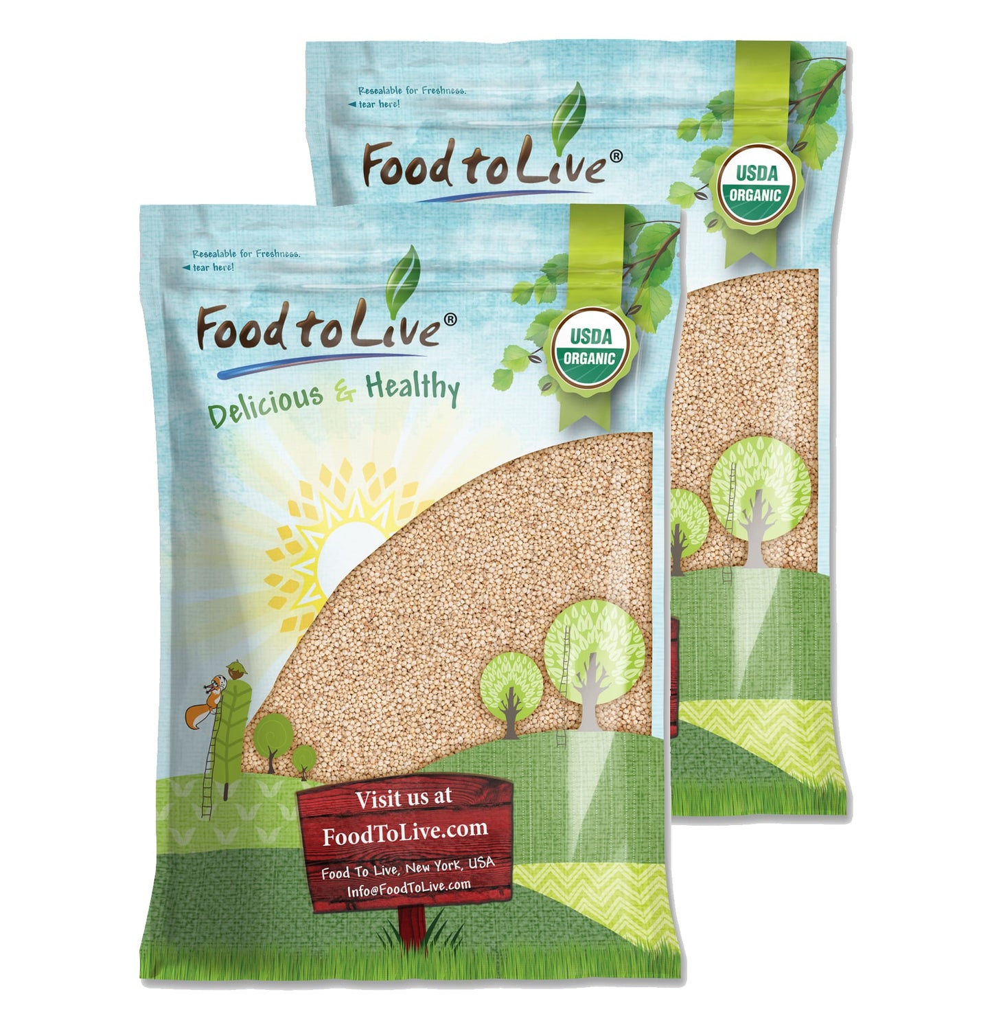Organic Italian White Whole Grain Sorghum - by Food To Live