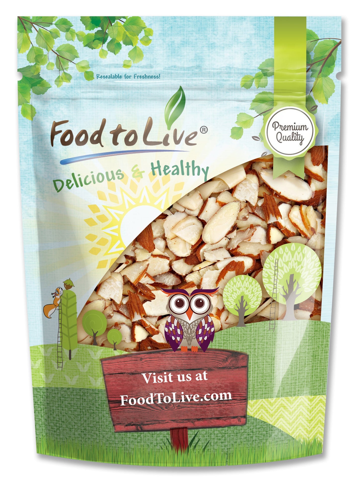 California Natural Sliced Almonds - by Food To Live