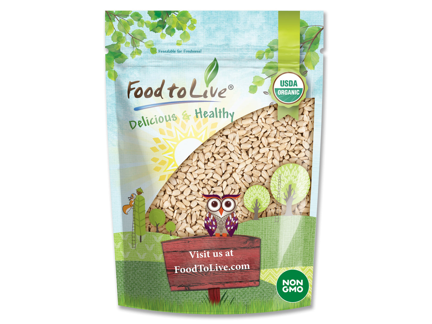 Organic Sunflower Seeds - by Food To Live