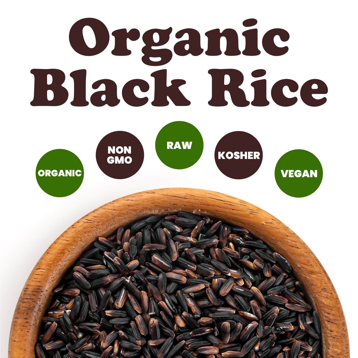 Organic Black Rice - by Food To Live