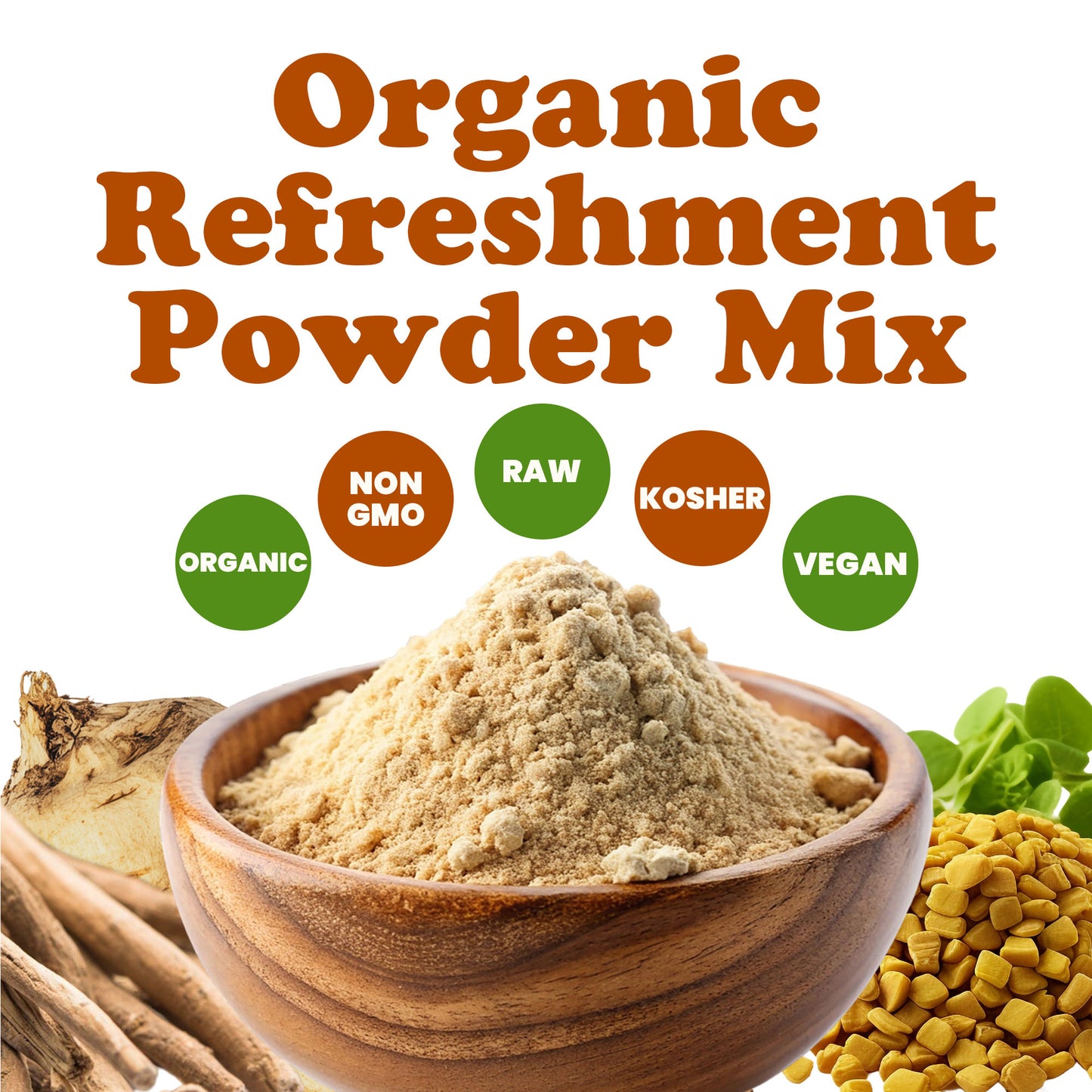Organic Refreshment Powder Mix – Non-GMO, Vegan, Kosher, Bulk – by Food to Live