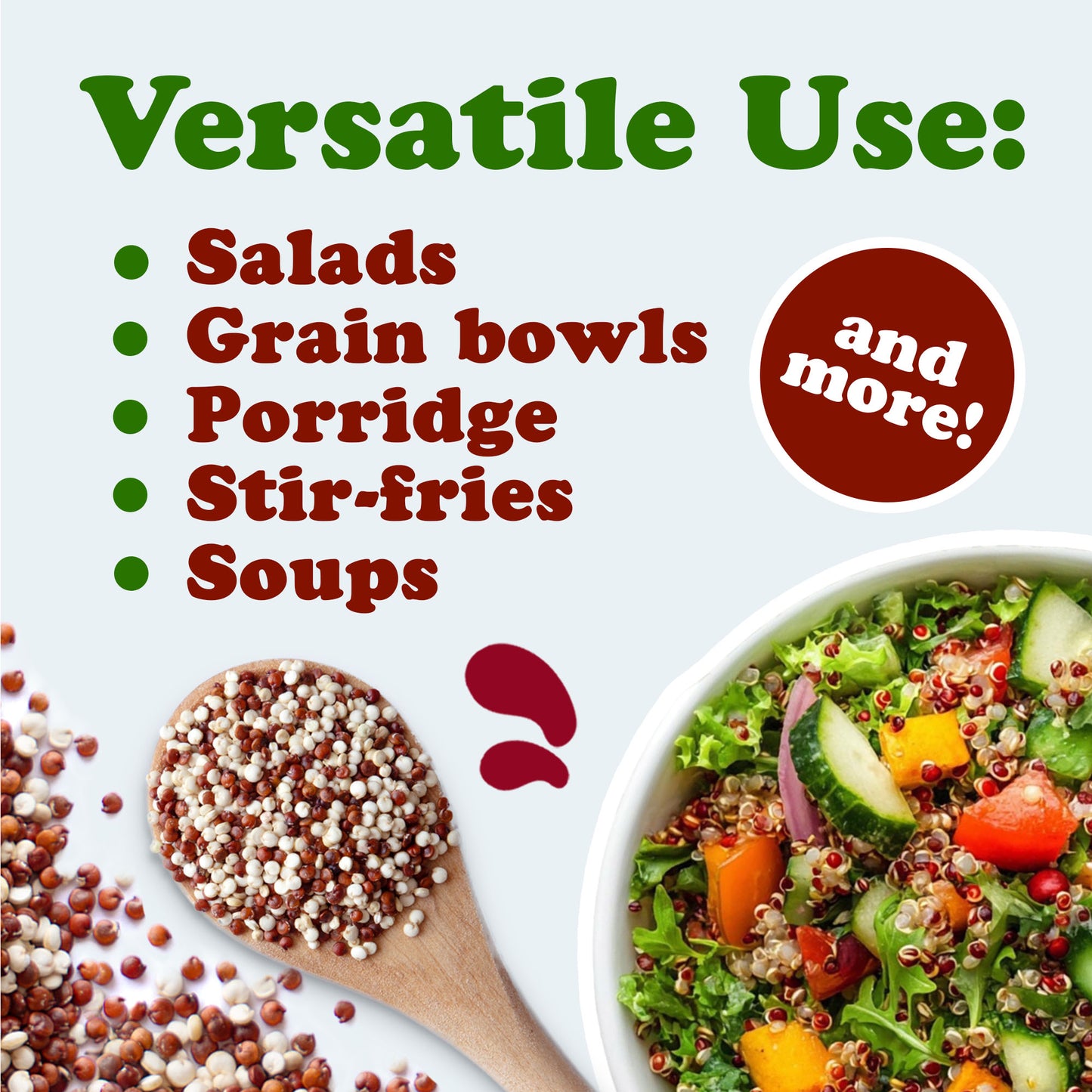 Organic Raw White and Red Quinoa Blend - by Food To Live