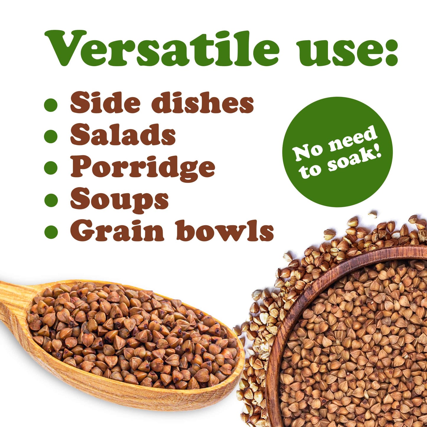 Gluten Free Organic Roasted Buckwheat Kasha - by Food To Live
