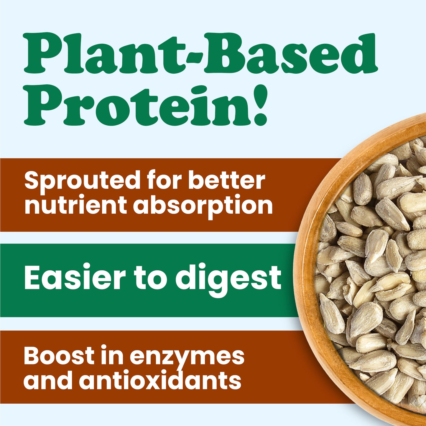 Organic Sprouted Sunflower Seeds with Himalayan Salt - by Food to Live