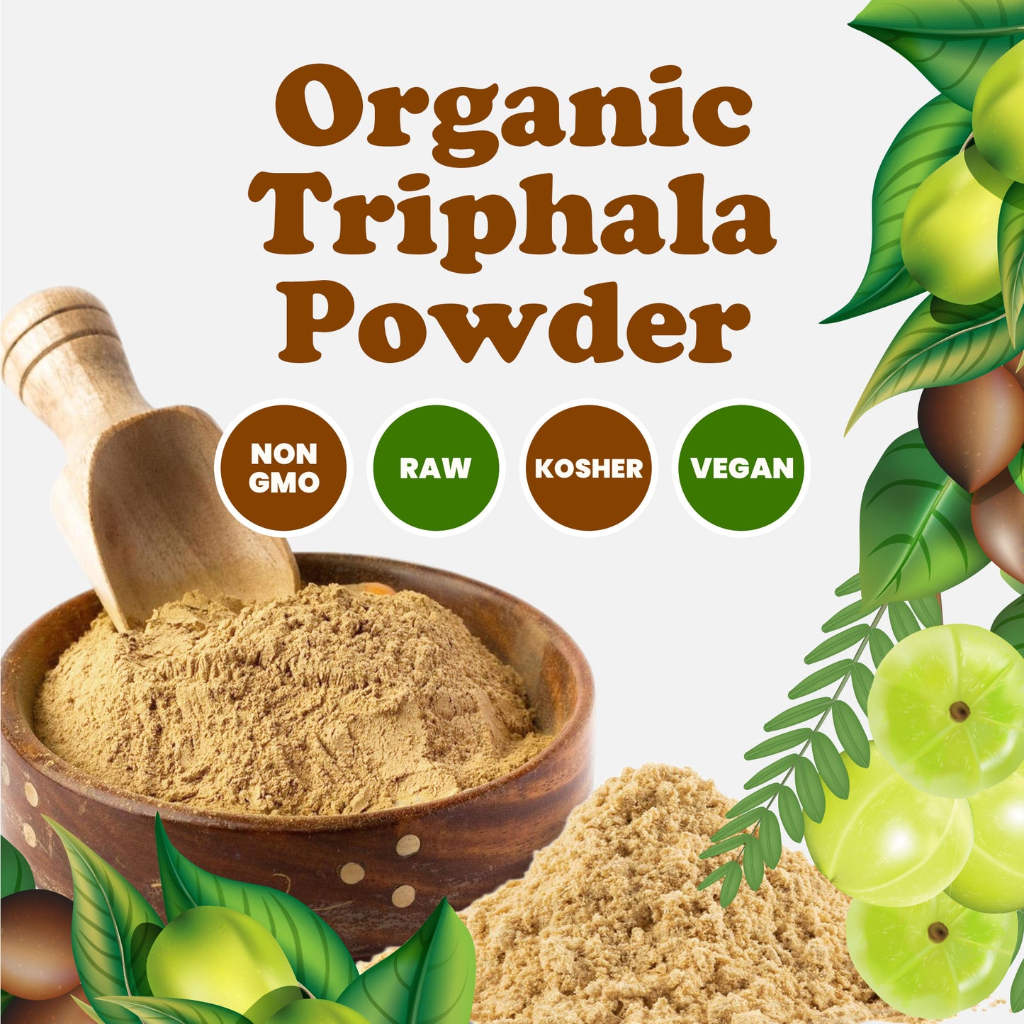 Organic Triphala Powder - by Food To Live