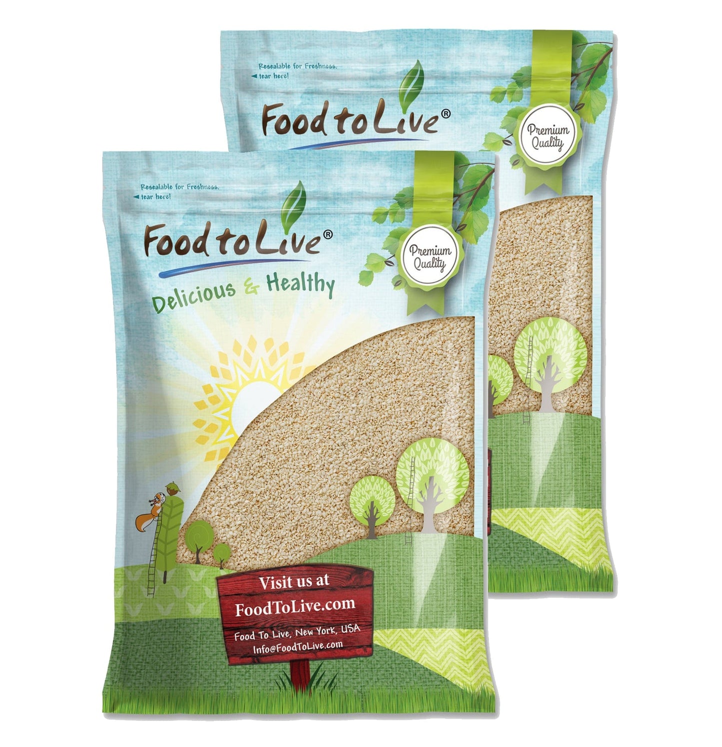 Hulled Sesame Seeds- by Food To Live