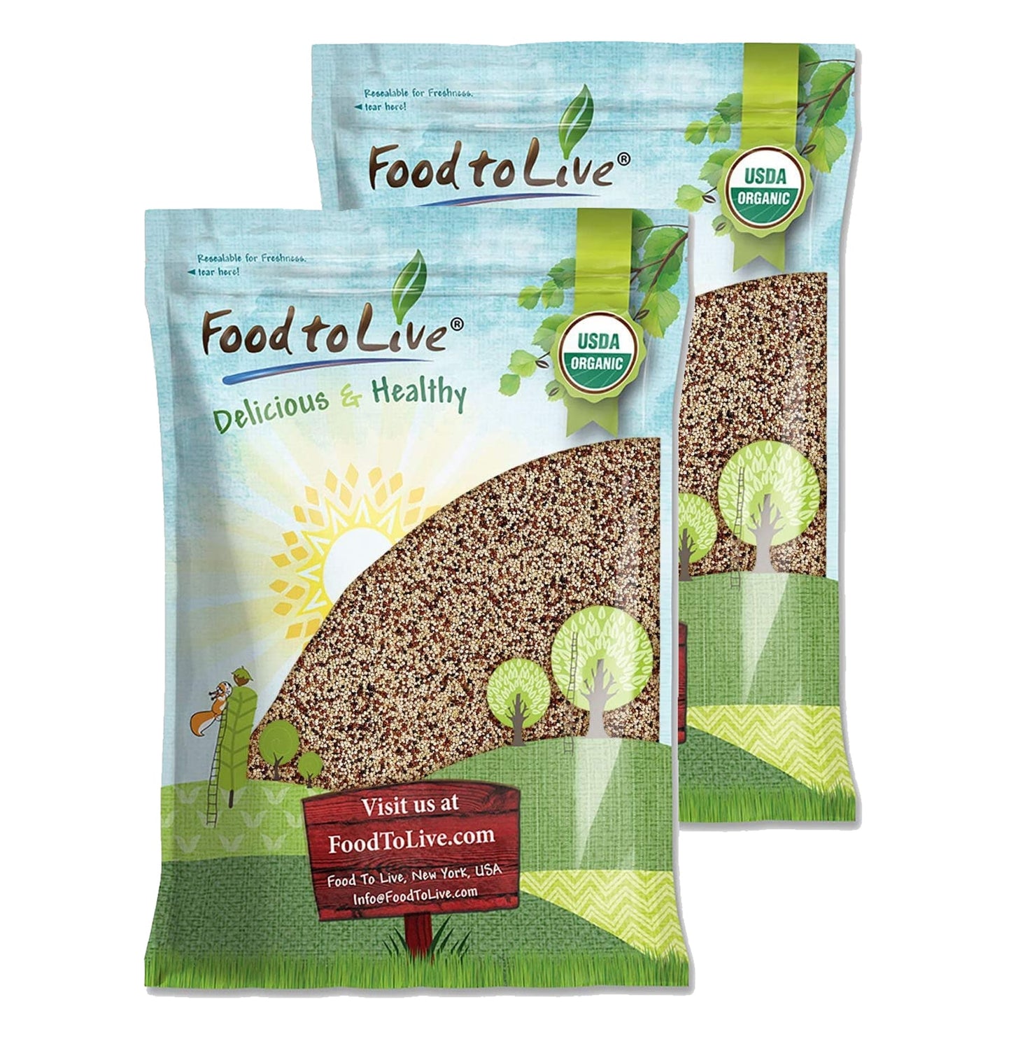 Organic Tri-color Quinoa - by Food To Live