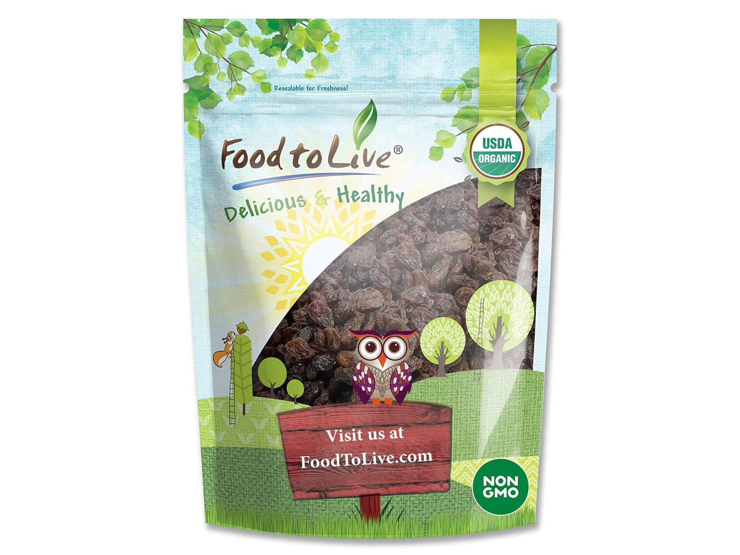 California Organic Raisins - by Food To Live