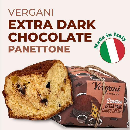 Vergani Extra Dark Chocolate Panettone - 750 g (1.65 lb)