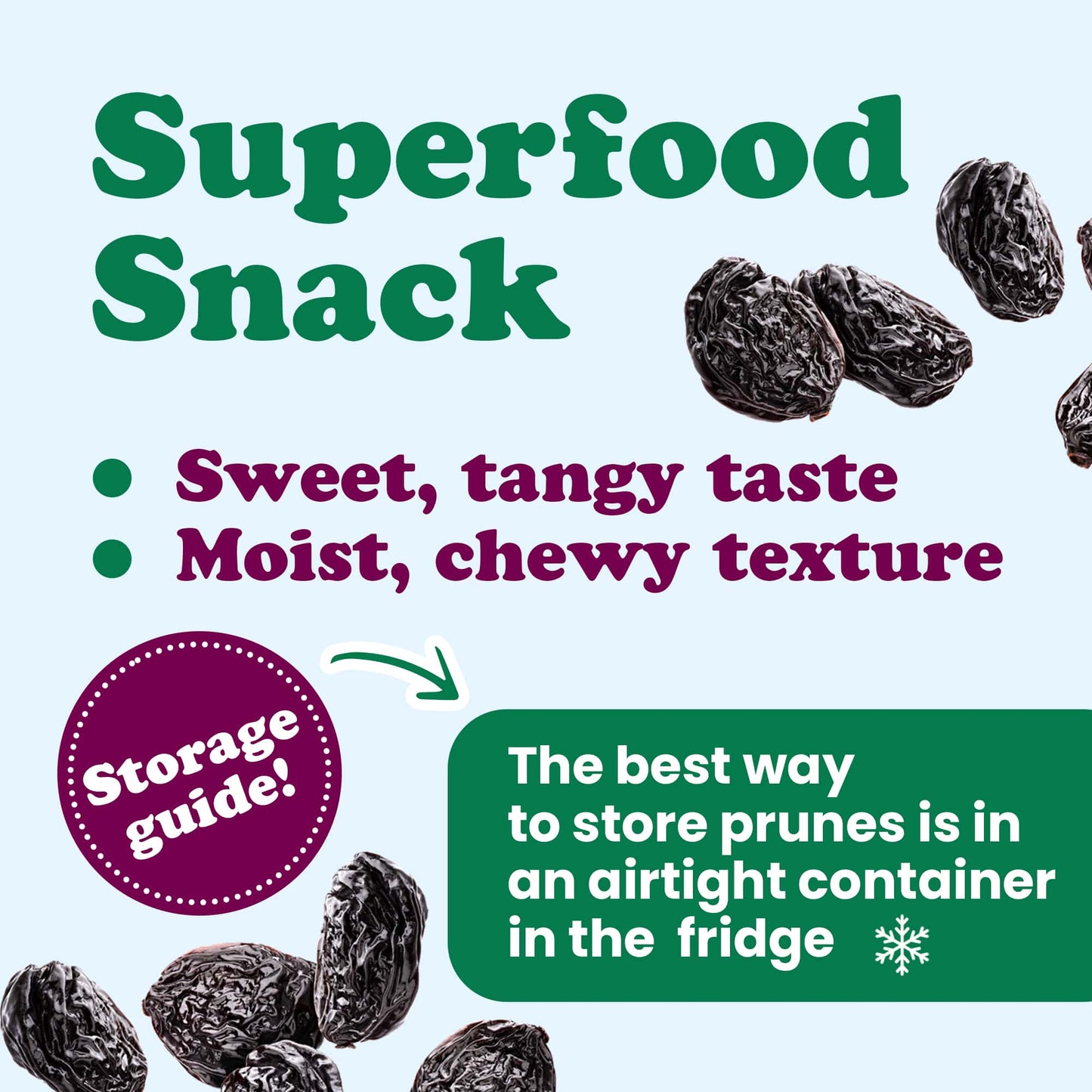 Organic Pitted Prunes - by Food To Live