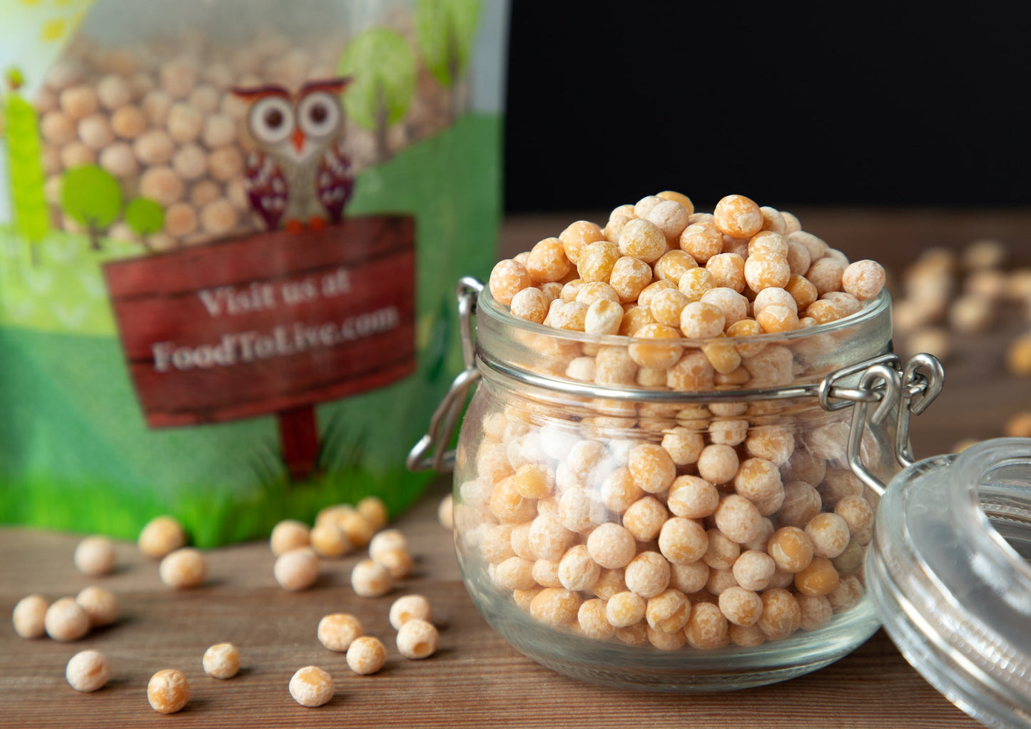 Organic Whole Yellow Peas - by Food To Live
