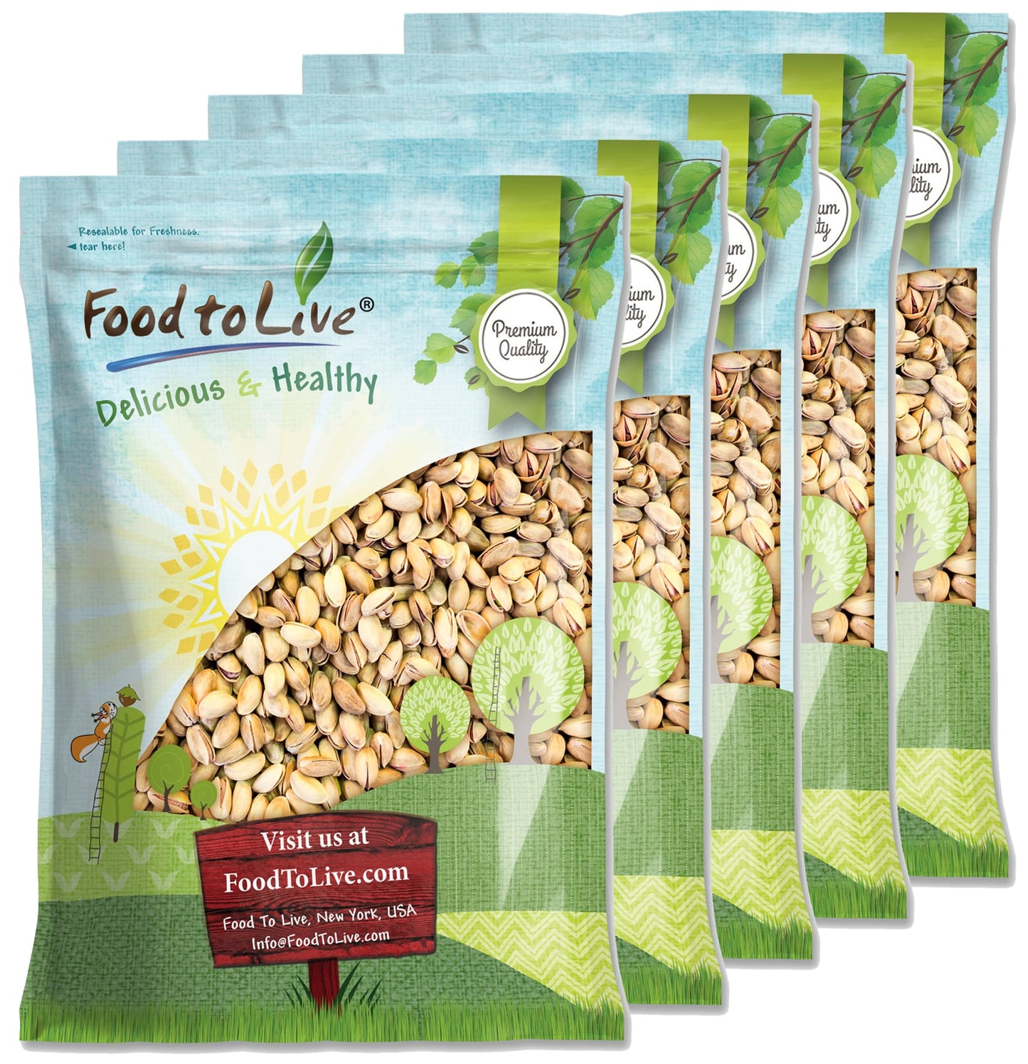 Pistachios, Roasted and Salted - by Food To Live