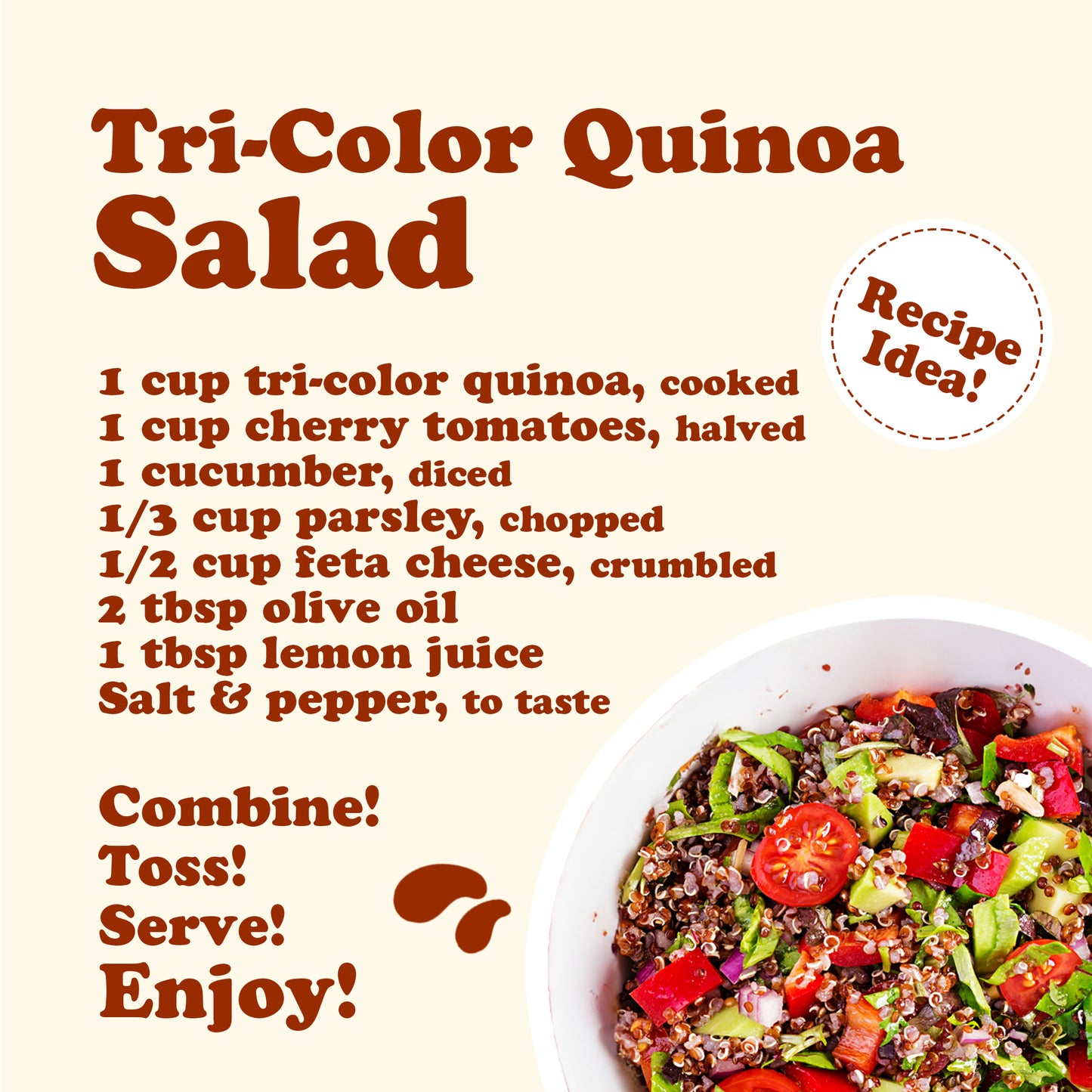 Tri-Color Quinoa - by Food To Live